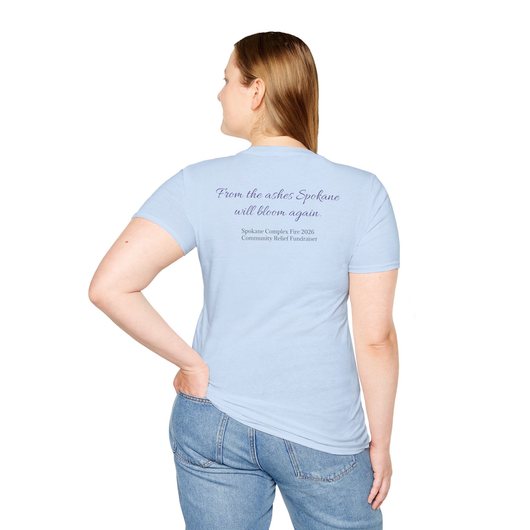 Lilac Bloom T-Shirt — ‘Hope Will Bloom’ Floral Graphic Tee