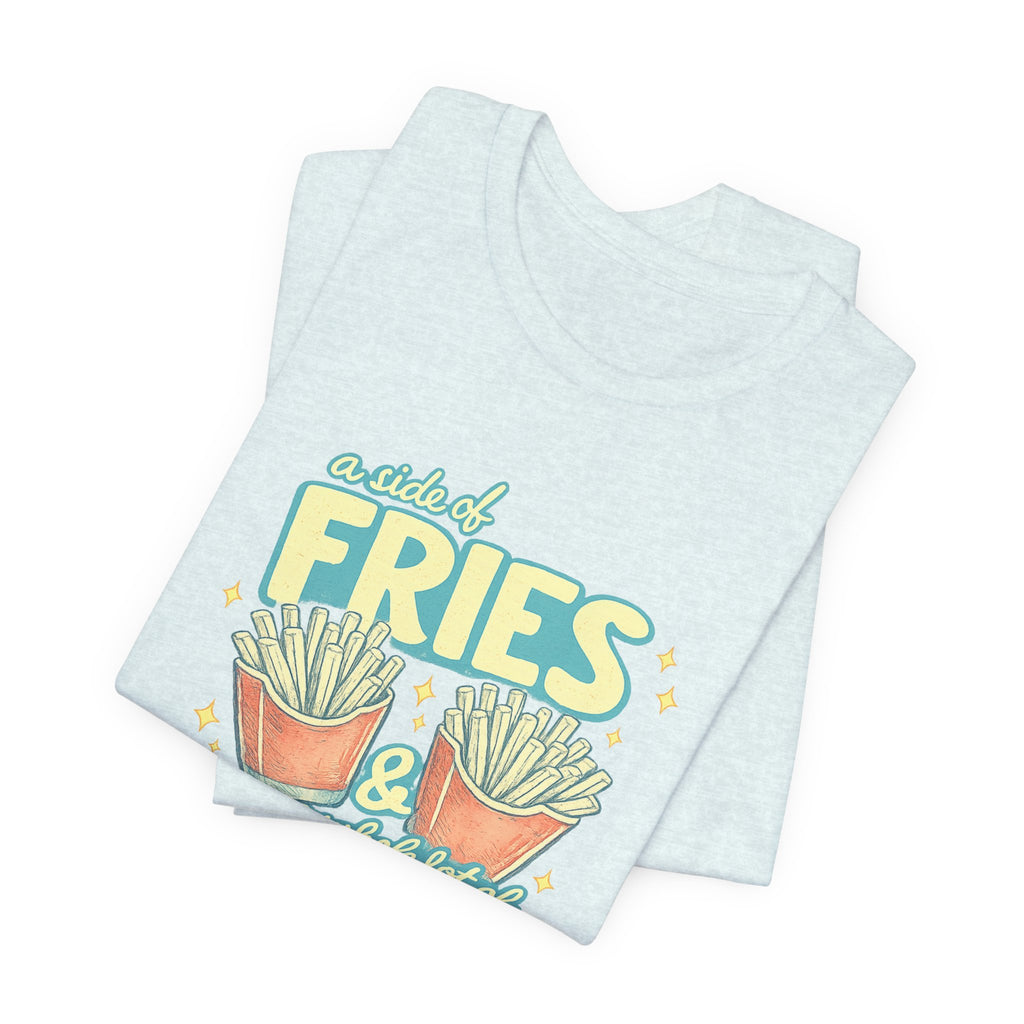Fries & Hope T-Shirt – Cute Retro Cartoon French Fry Graphic Tee