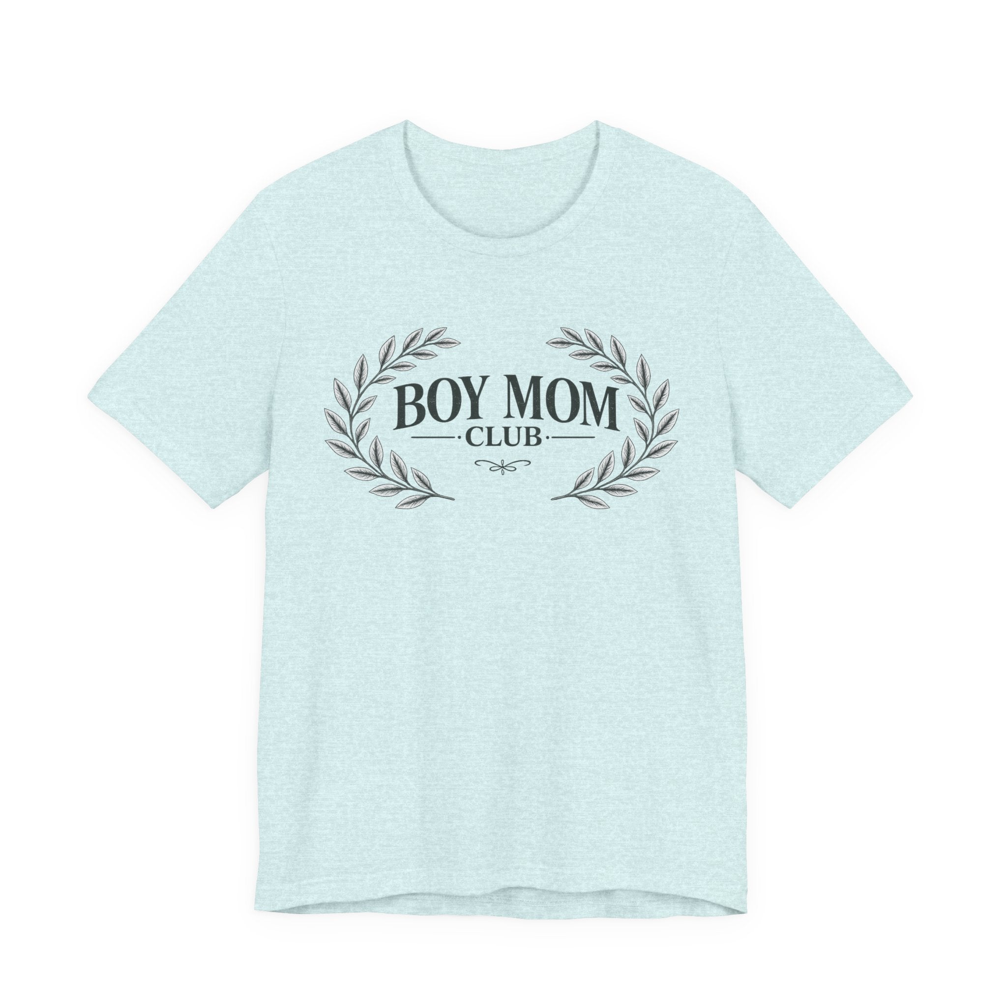 Boy Mom Club T-Shirt – Laurel Wreath Tee for Mothers of Boys