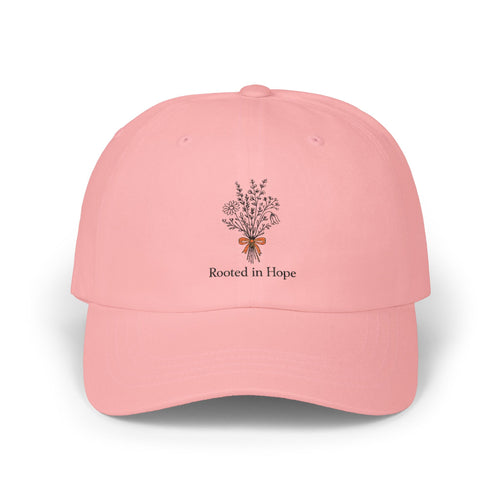 "Rooted in Hope" Floral Tree Embroidered Hat