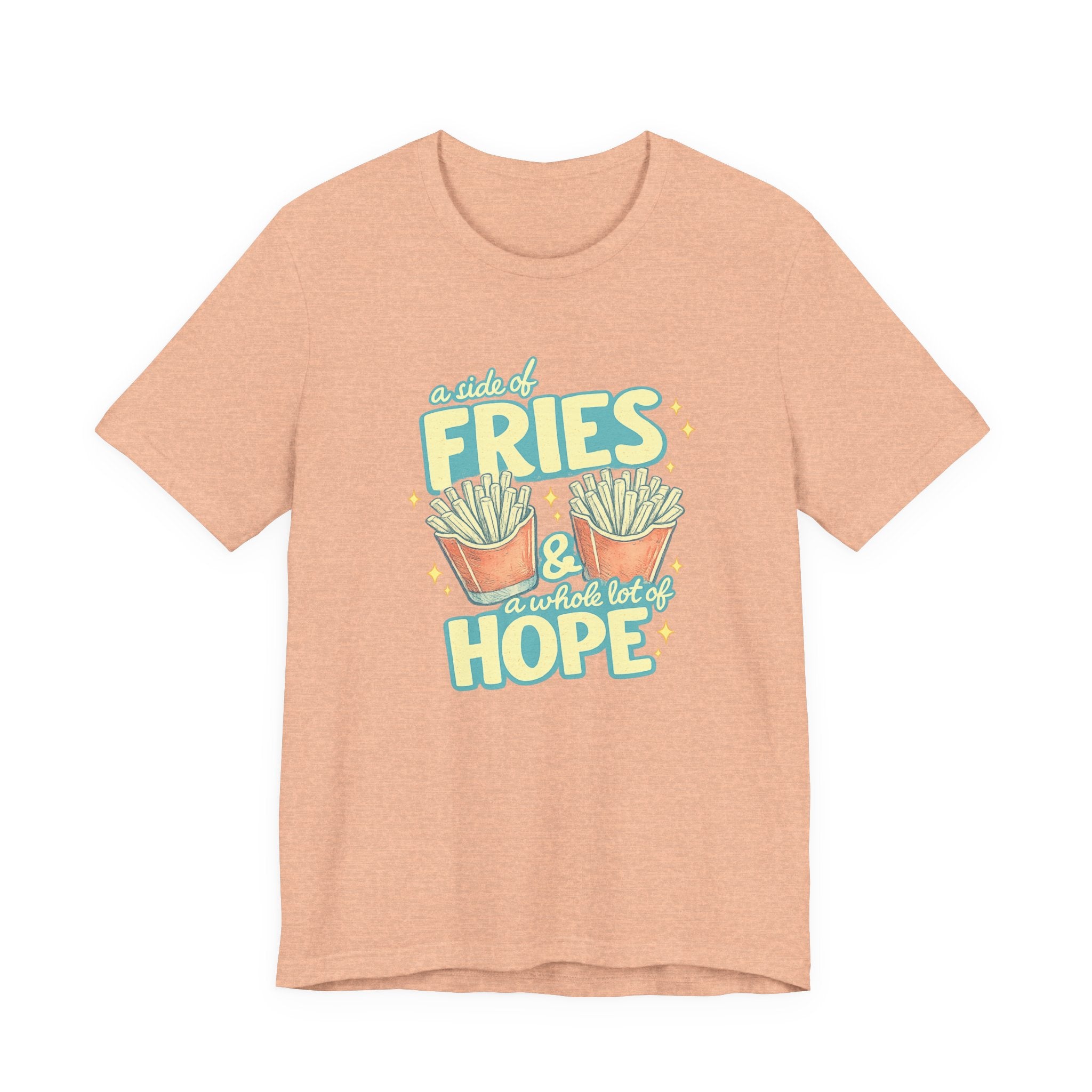 Fries & Hope T-Shirt – Cute Retro Cartoon French Fry Graphic Tee