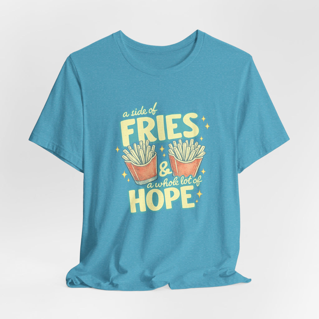 Fries & Hope T-Shirt – Cute Retro Cartoon French Fry Graphic Tee