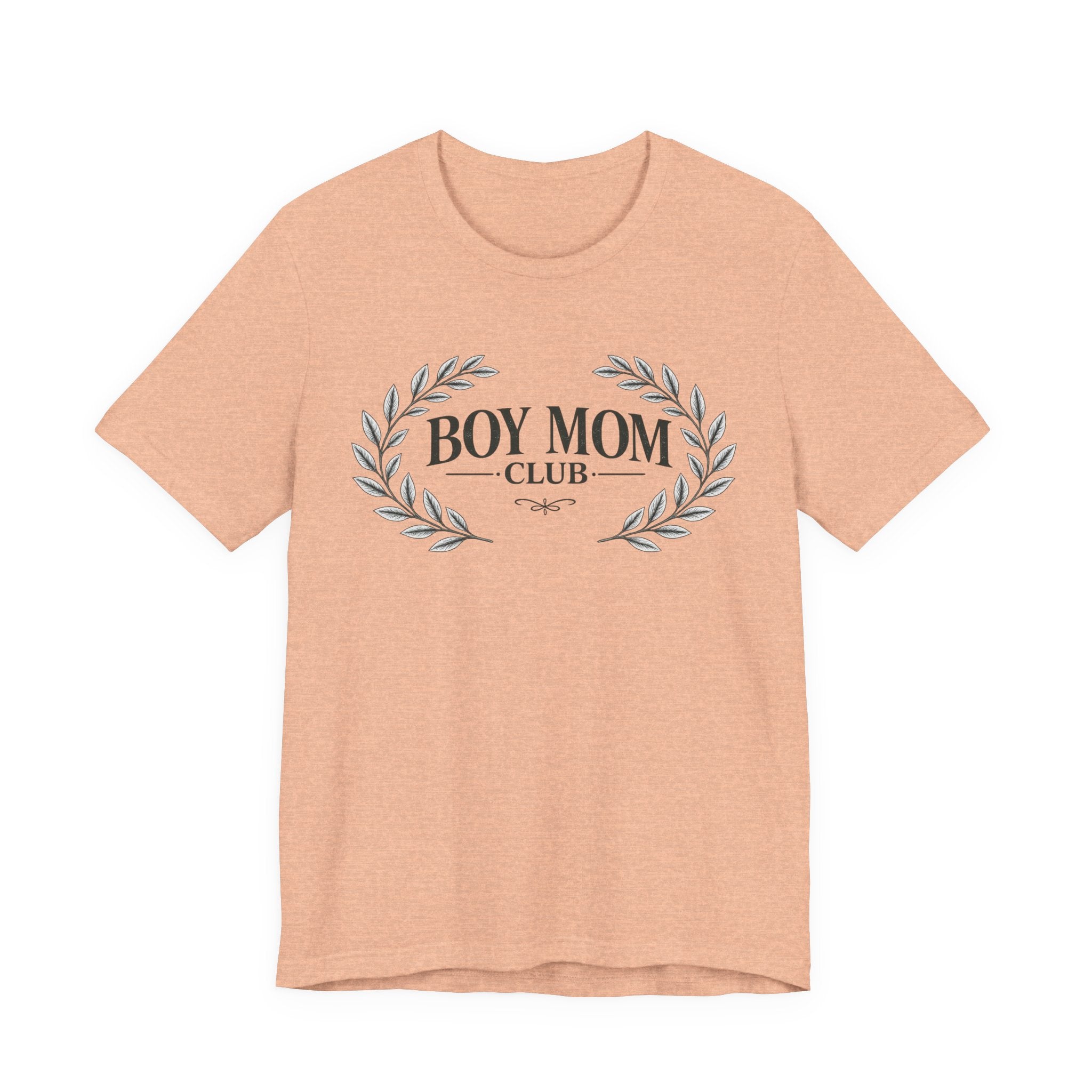Boy Mom Club T-Shirt – Laurel Wreath Tee for Mothers of Boys