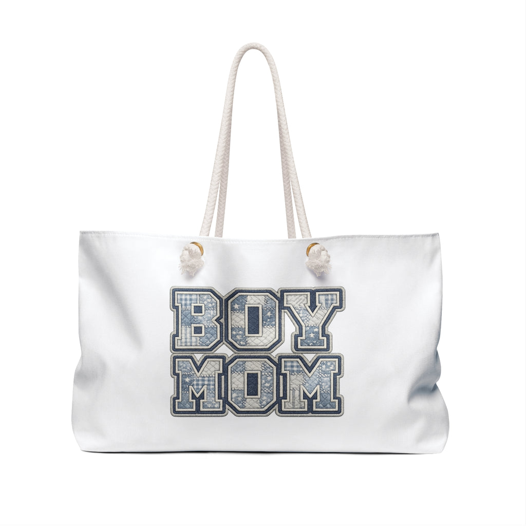 Boy Mom Weekender Bag — Casual Travel Tote for Proud Moms