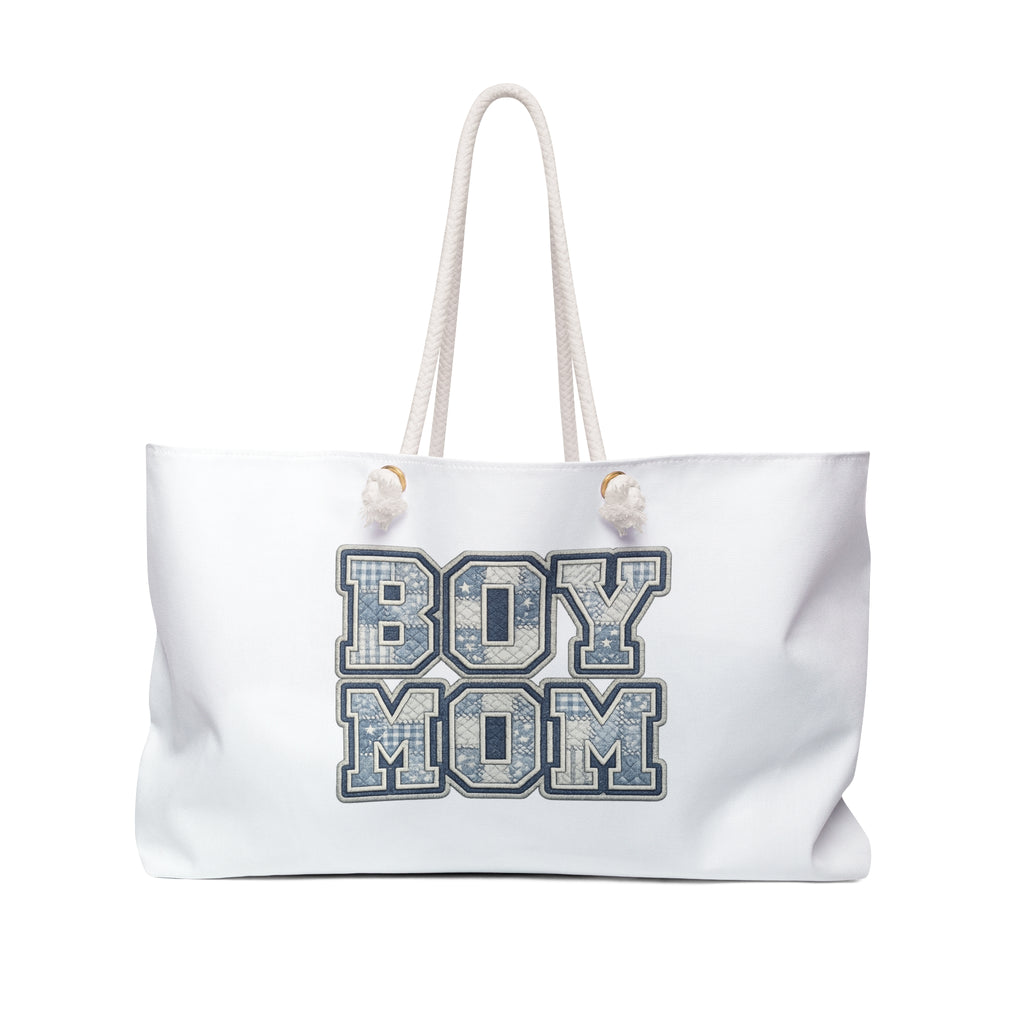 Boy Mom Weekender Bag — Casual Travel Tote for Proud Moms