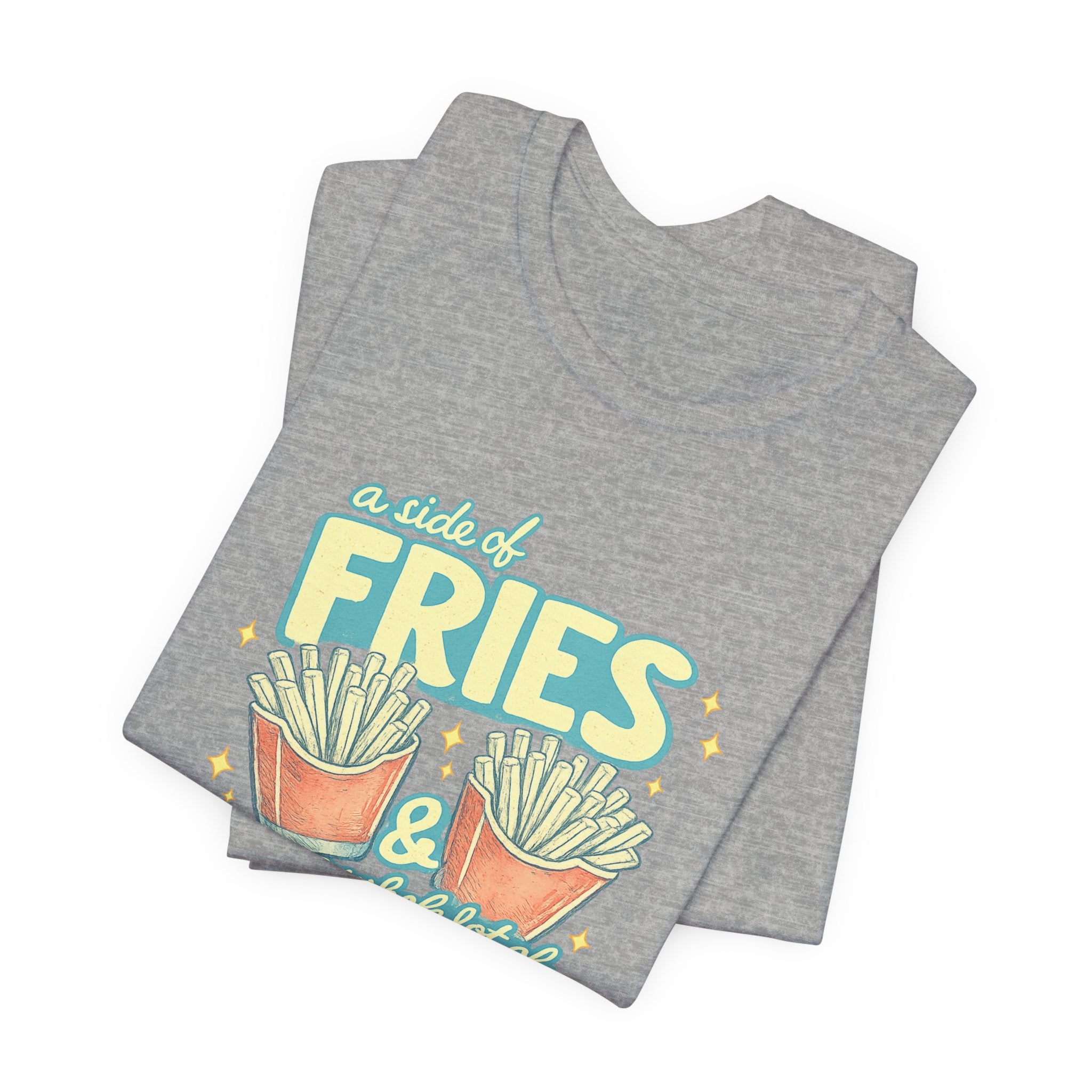 Fries & Hope T-Shirt – Cute Retro Cartoon French Fry Graphic Tee
