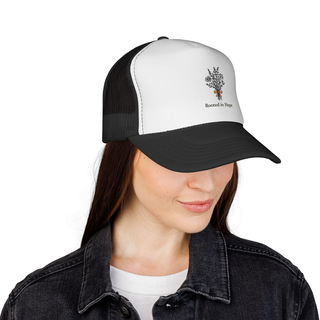 Rooted in Hope Trucker Cap — Infertility awareness gift
