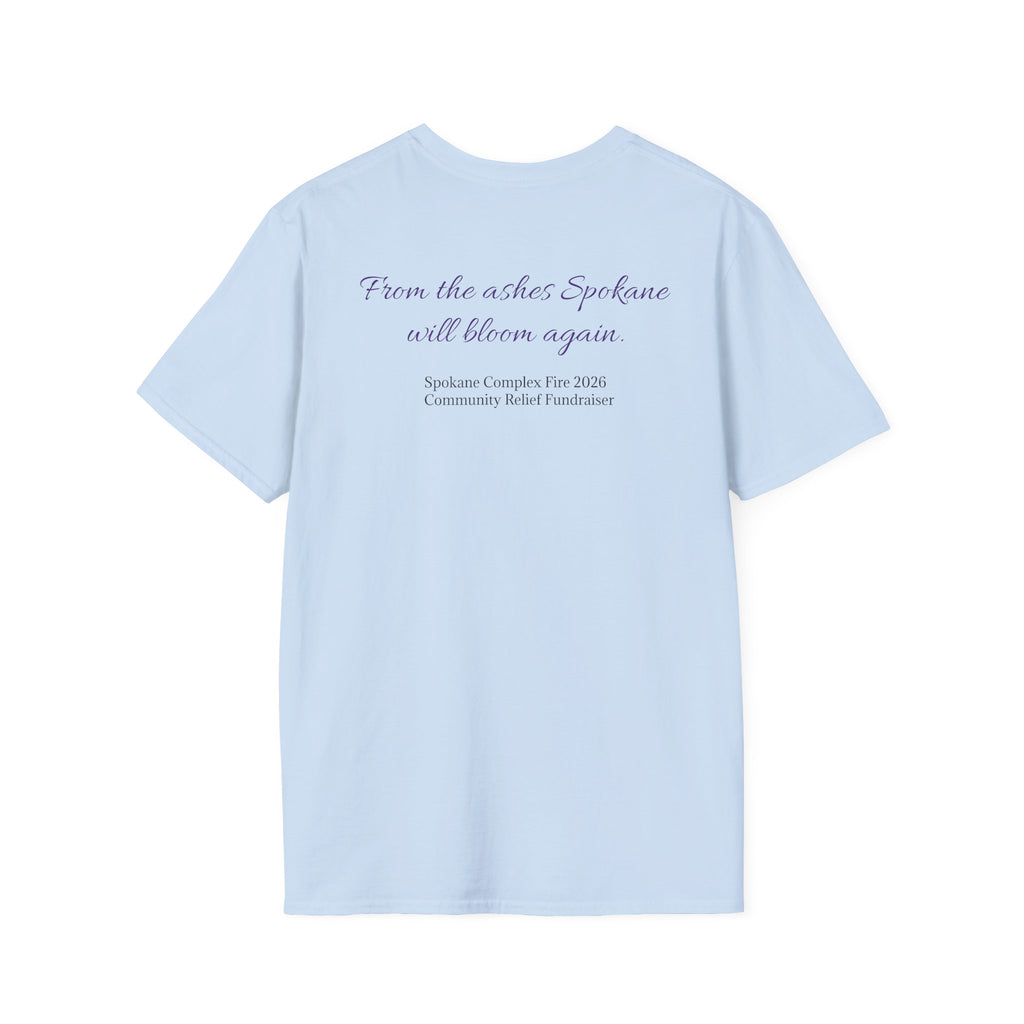 Lilac Bloom T-Shirt — ‘Hope Will Bloom’ Floral Graphic Tee
