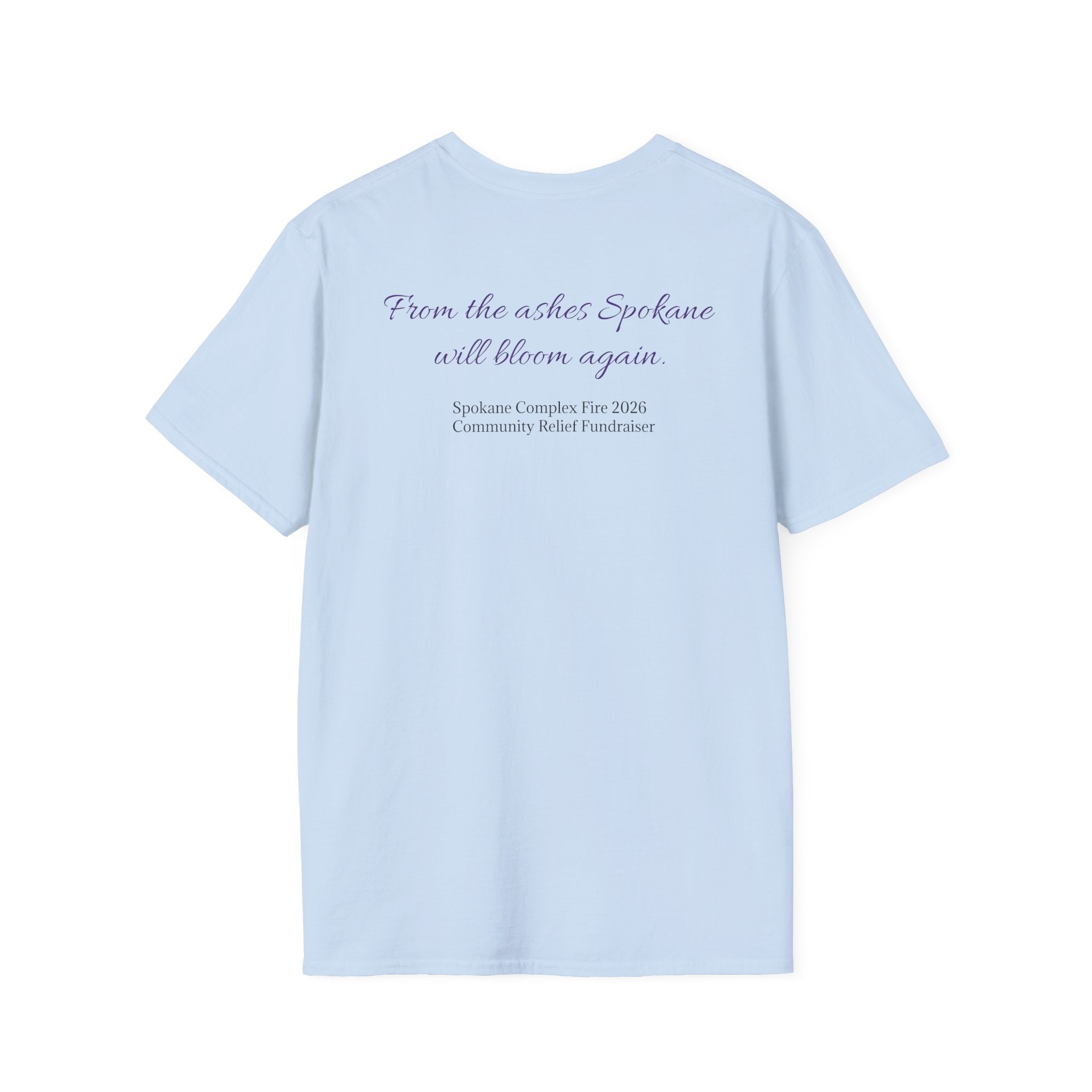 Lilac Bloom T-Shirt — ‘Hope Will Bloom’ Floral Graphic Tee