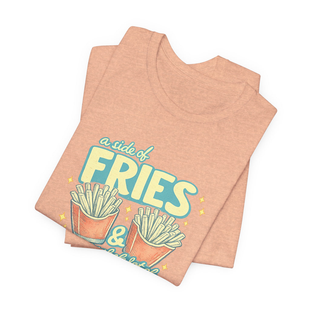 Fries & Hope T-Shirt – Cute Retro Cartoon French Fry Graphic Tee