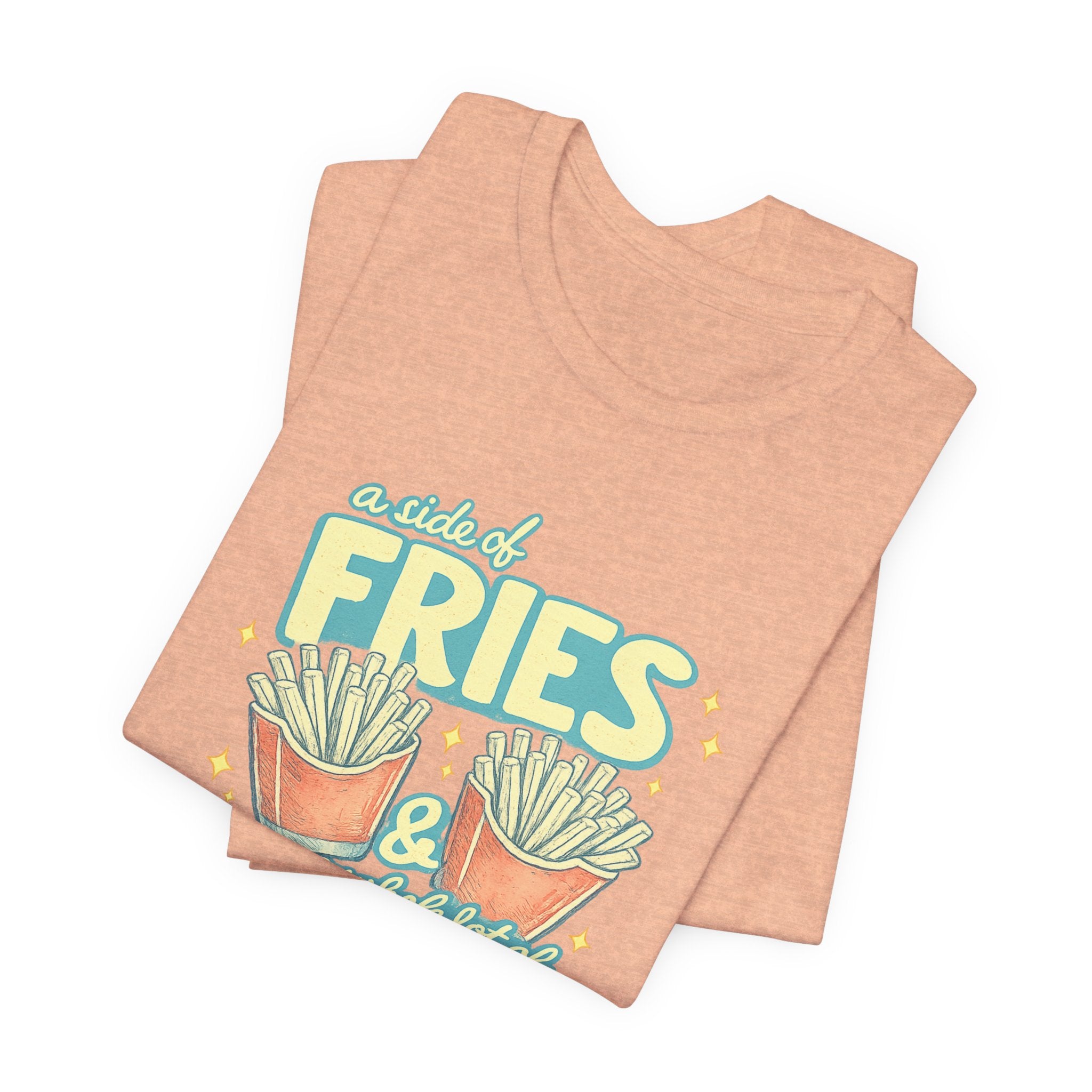Fries & Hope T-Shirt – Cute Retro Cartoon French Fry Graphic Tee