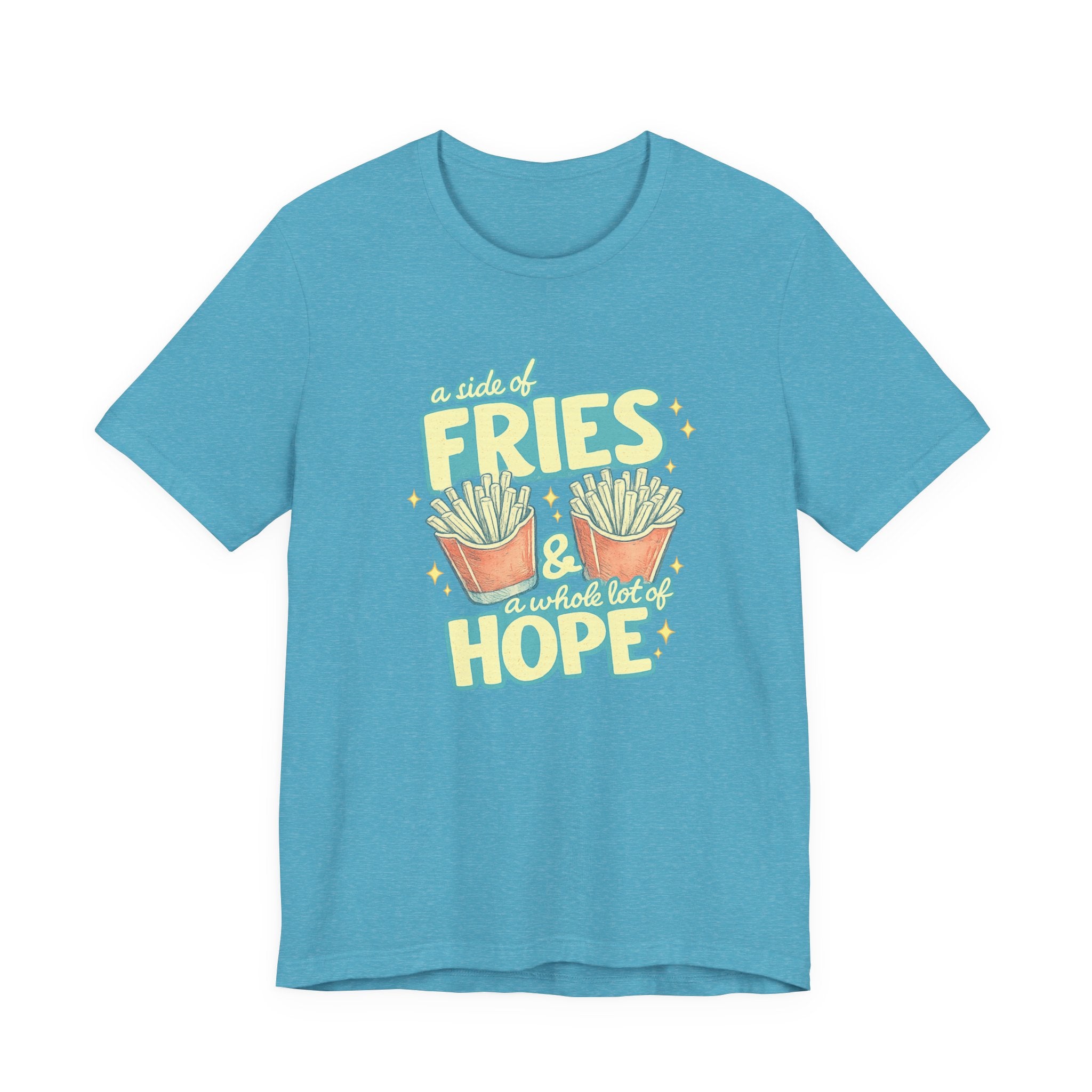 Fries & Hope T-Shirt – Cute Retro Cartoon French Fry Graphic Tee