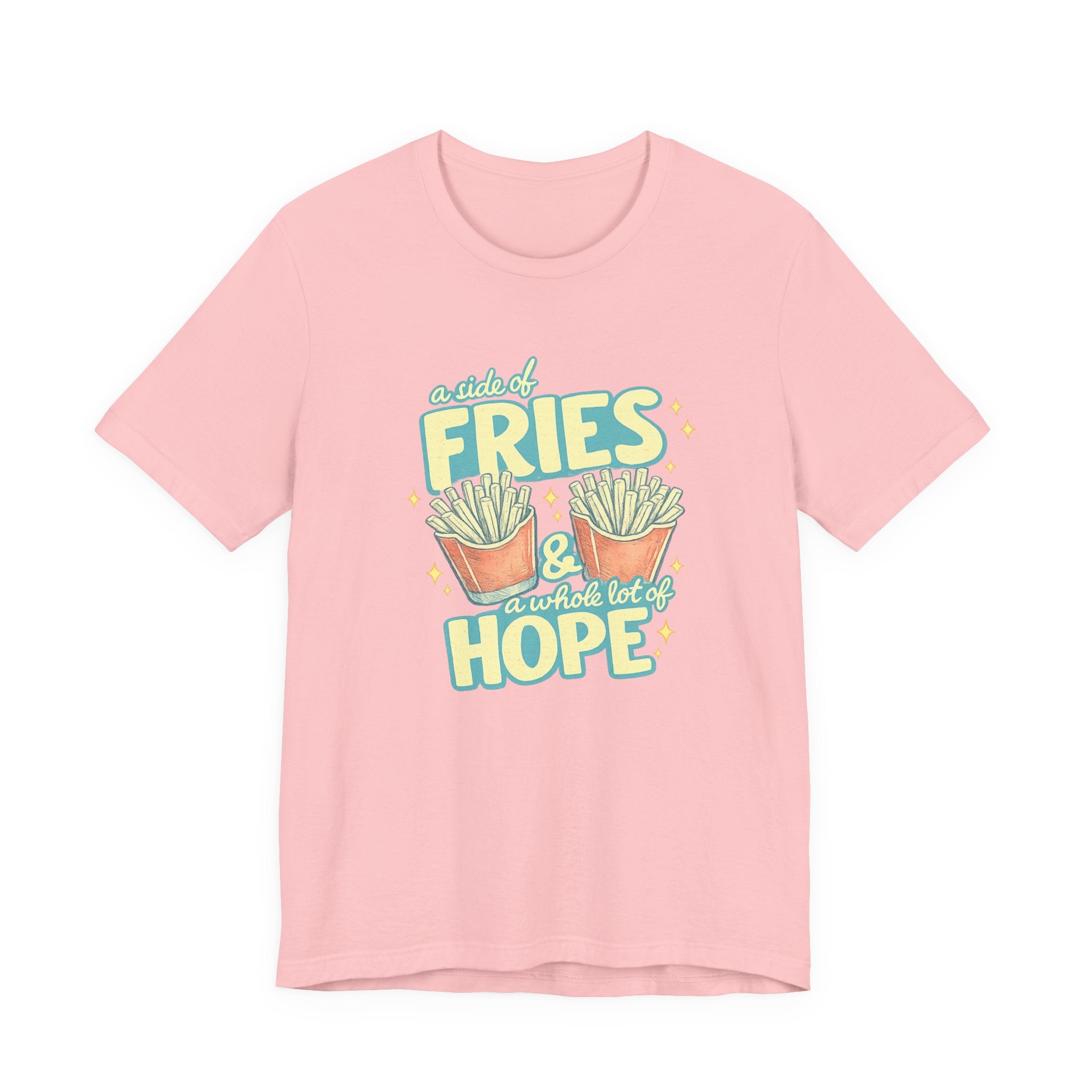 Fries & Hope T-Shirt – Cute Retro Cartoon French Fry Graphic Tee