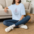 Lilac Bloom T-Shirt — ‘Hope Will Bloom’ Floral Graphic Tee