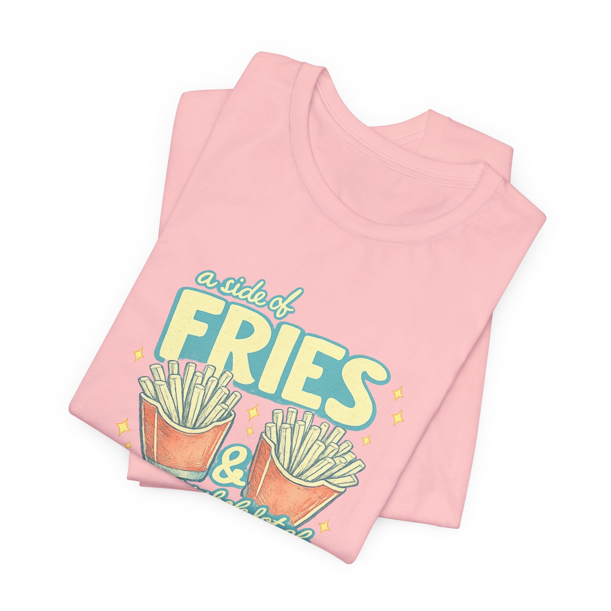 Fries & Hope T-Shirt – Cute Retro Cartoon French Fry Graphic Tee