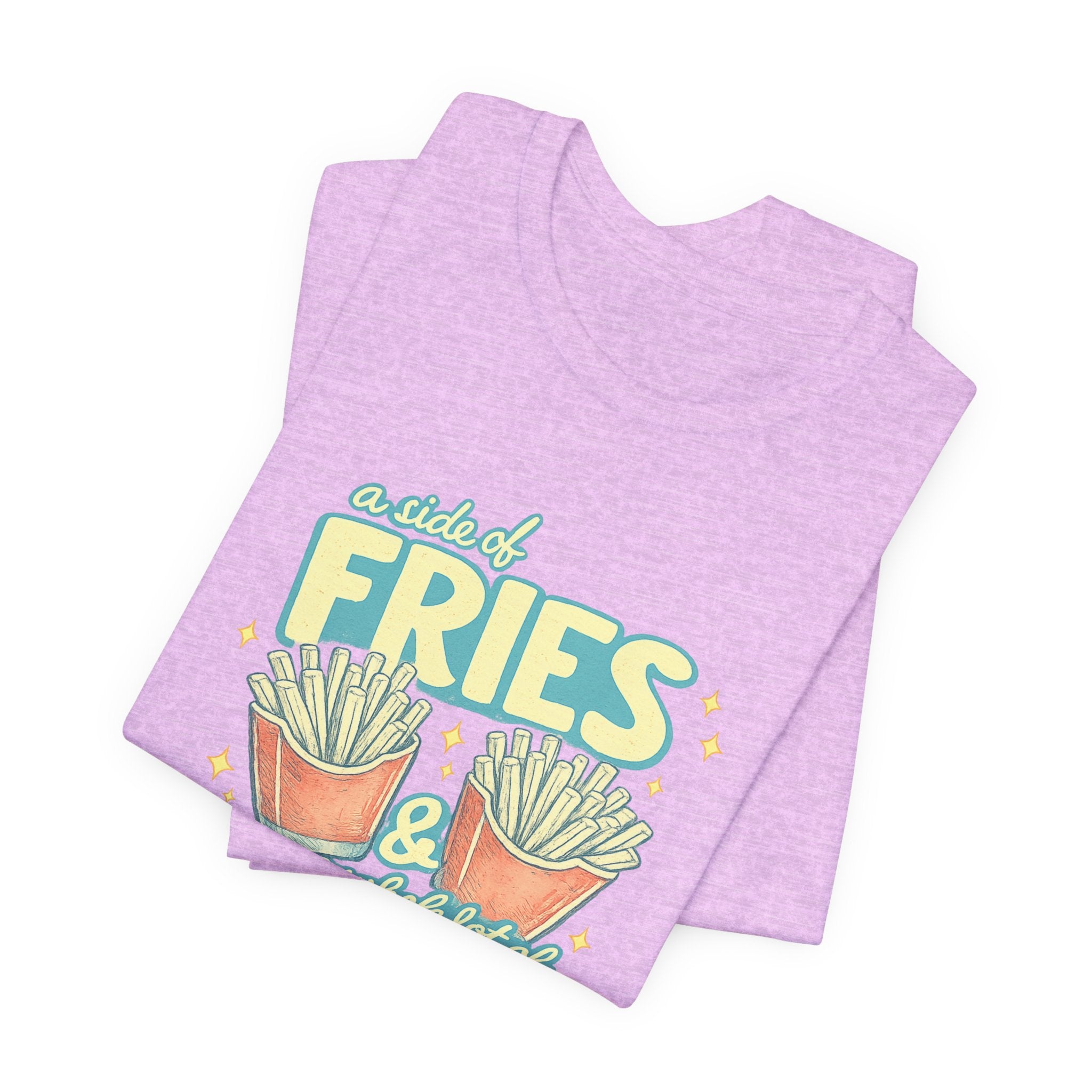 Fries & Hope T-Shirt – Cute Retro Cartoon French Fry Graphic Tee