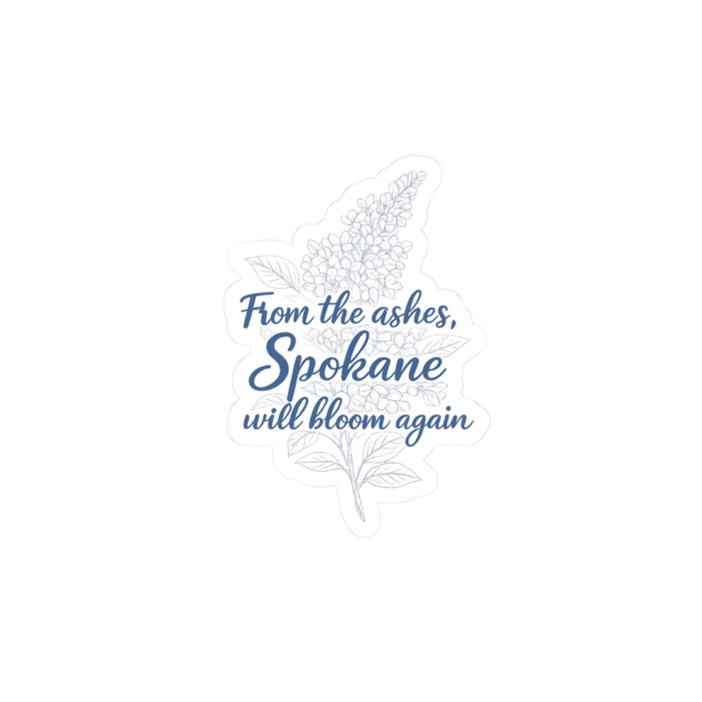 Spokane Will Bloom Again – Floral Kiss-Cut Sticker