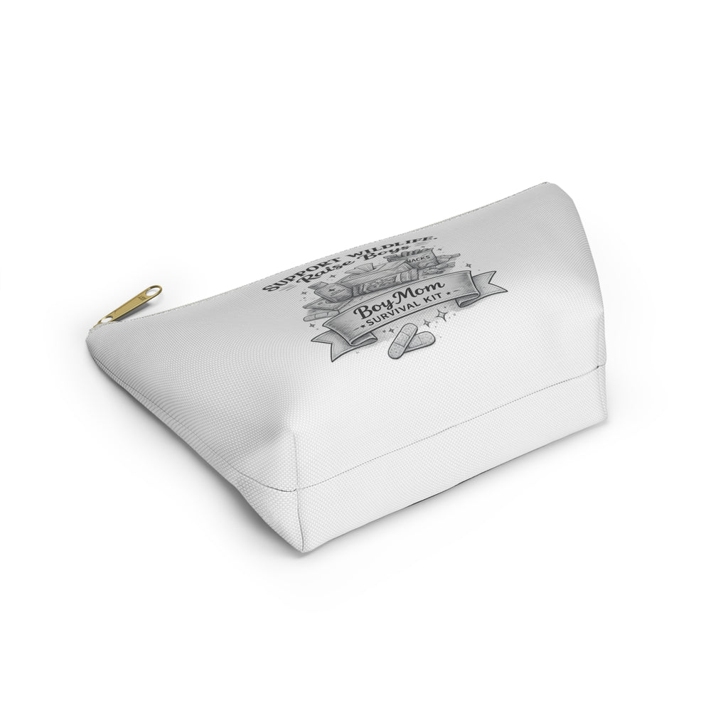 Accessory Pouch — "Support Wildlife, Raise Boys" Boy Mom Survival Kit