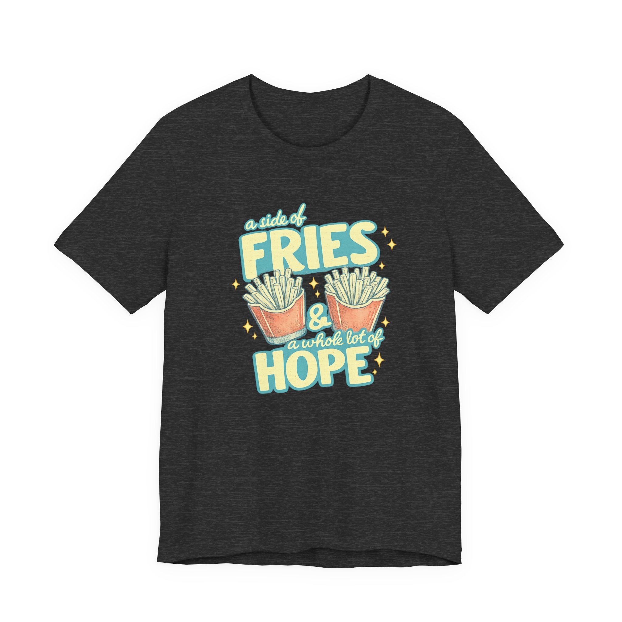 Fries & Hope T-Shirt – Cute Retro Cartoon French Fry Graphic Tee
