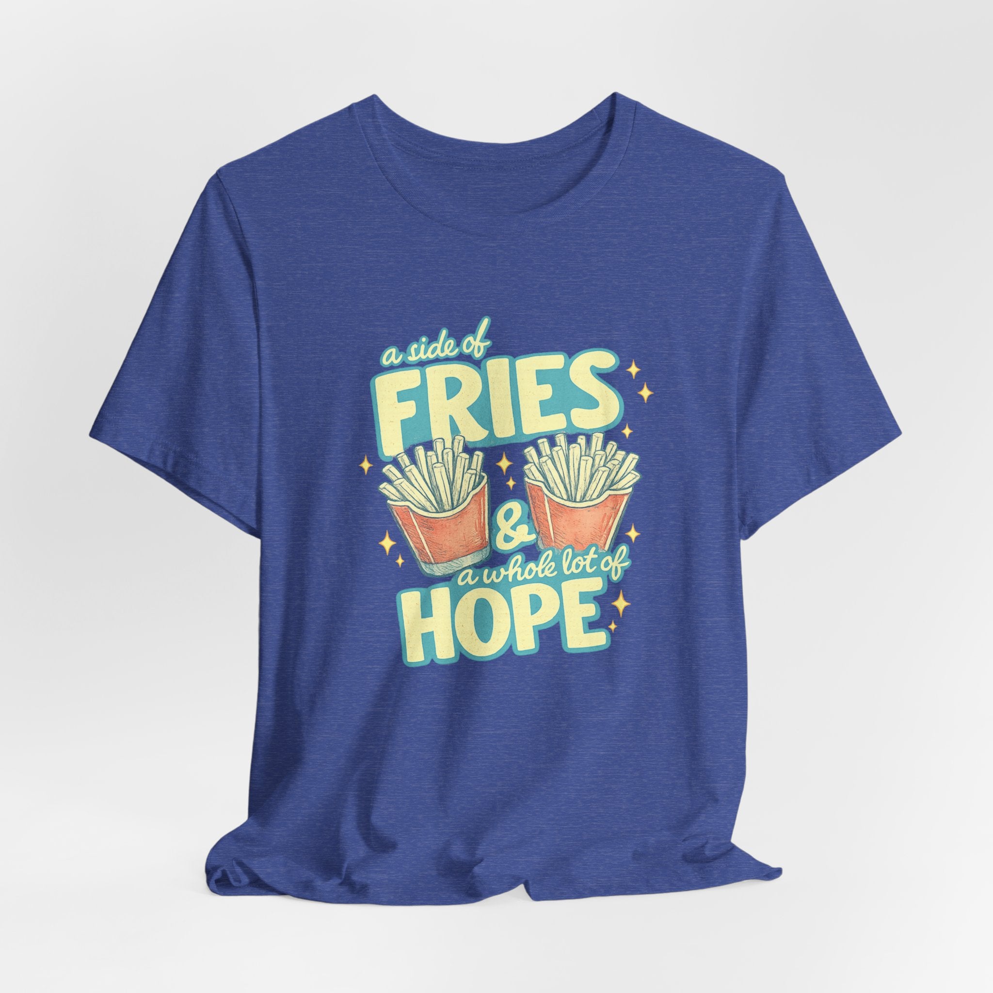 Fries & Hope T-Shirt – Cute Retro Cartoon French Fry Graphic Tee