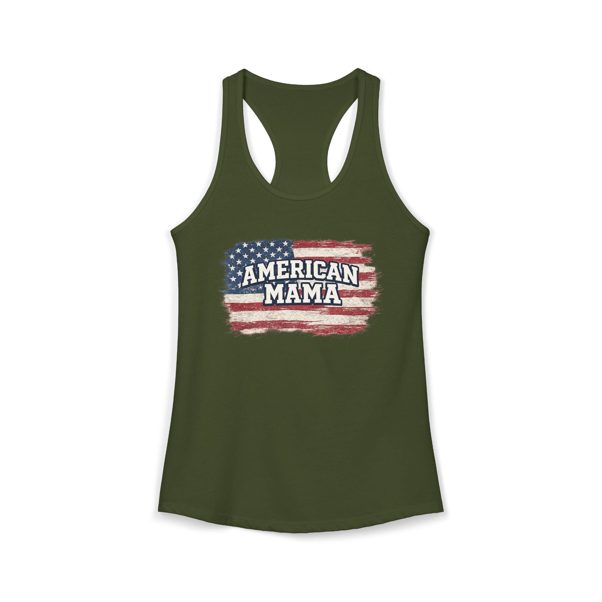 American Mama Tank - Women's Ideal Racerback Tank