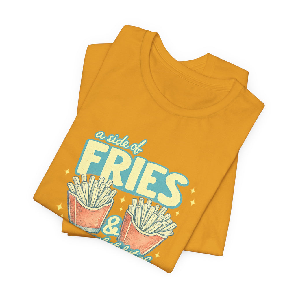 Fries & Hope T-Shirt – Cute Retro Cartoon French Fry Graphic Tee