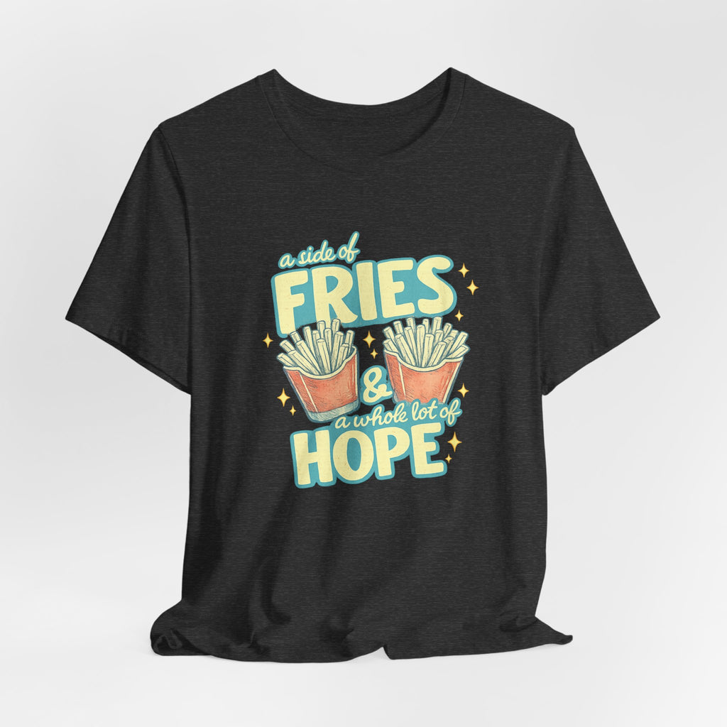 Fries & Hope T-Shirt – Cute Retro Cartoon French Fry Graphic Tee