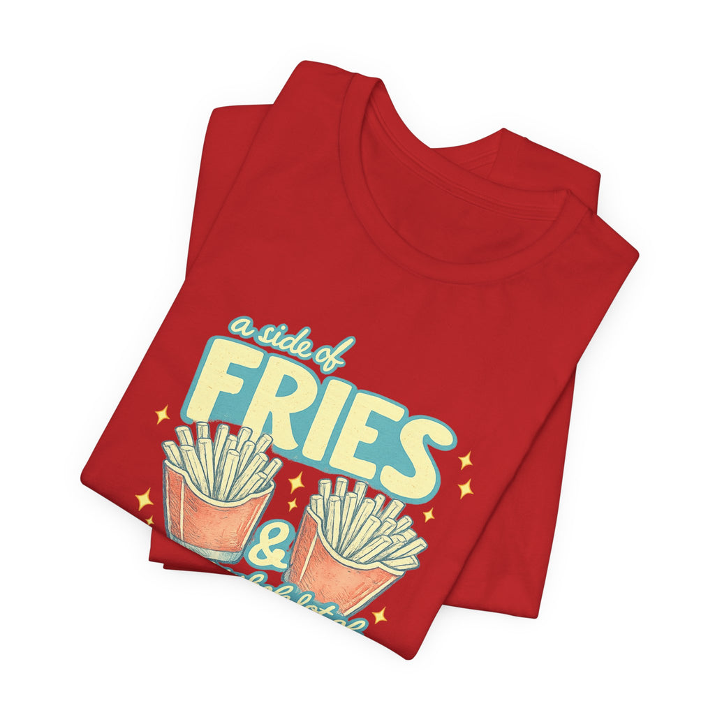 Fries & Hope T-Shirt – Cute Retro Cartoon French Fry Graphic Tee