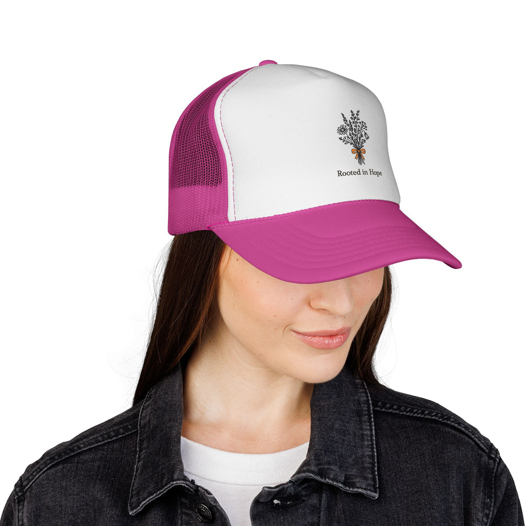 Rooted in Hope Trucker Cap — Infertility awareness gift
