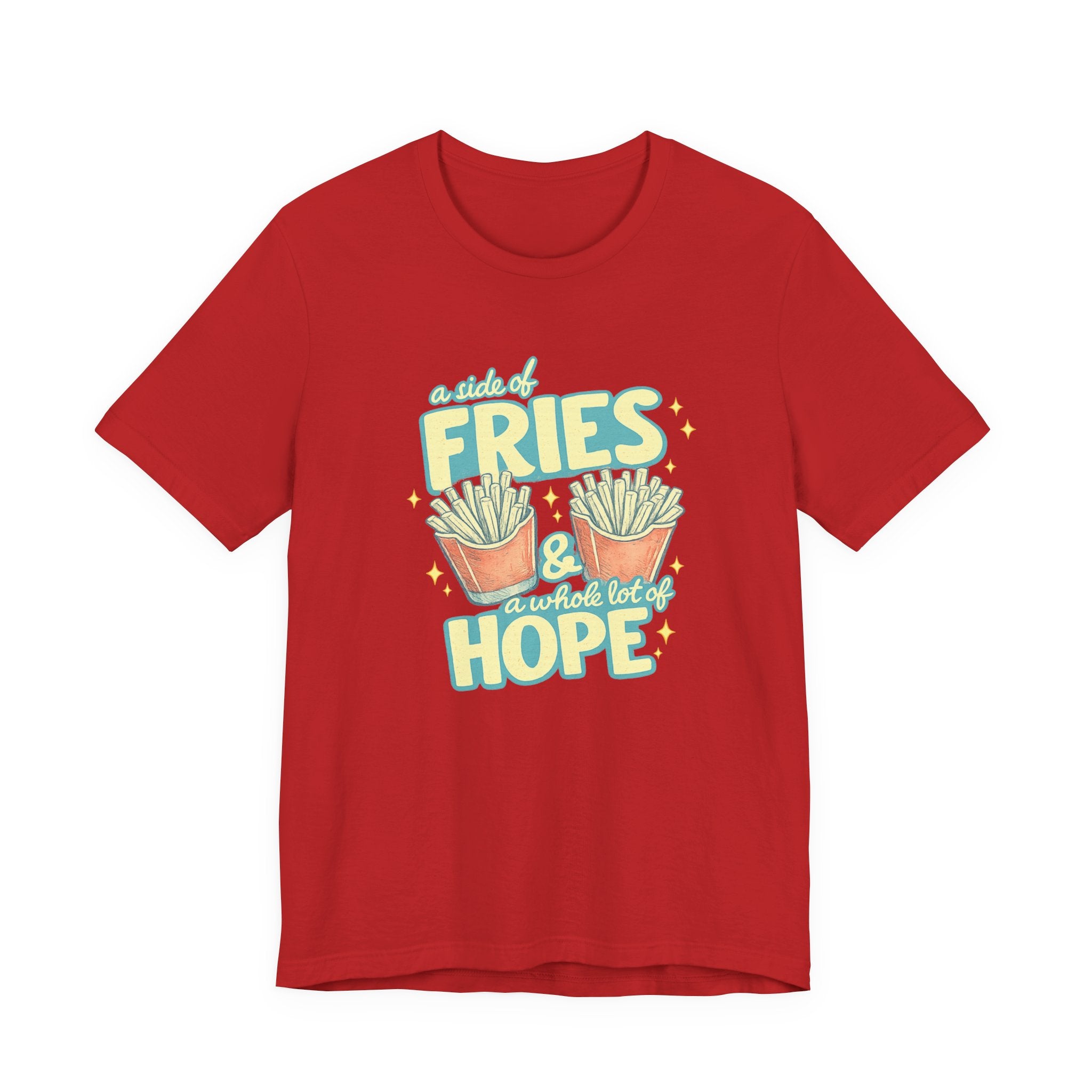 Fries & Hope T-Shirt – Cute Retro Cartoon French Fry Graphic Tee