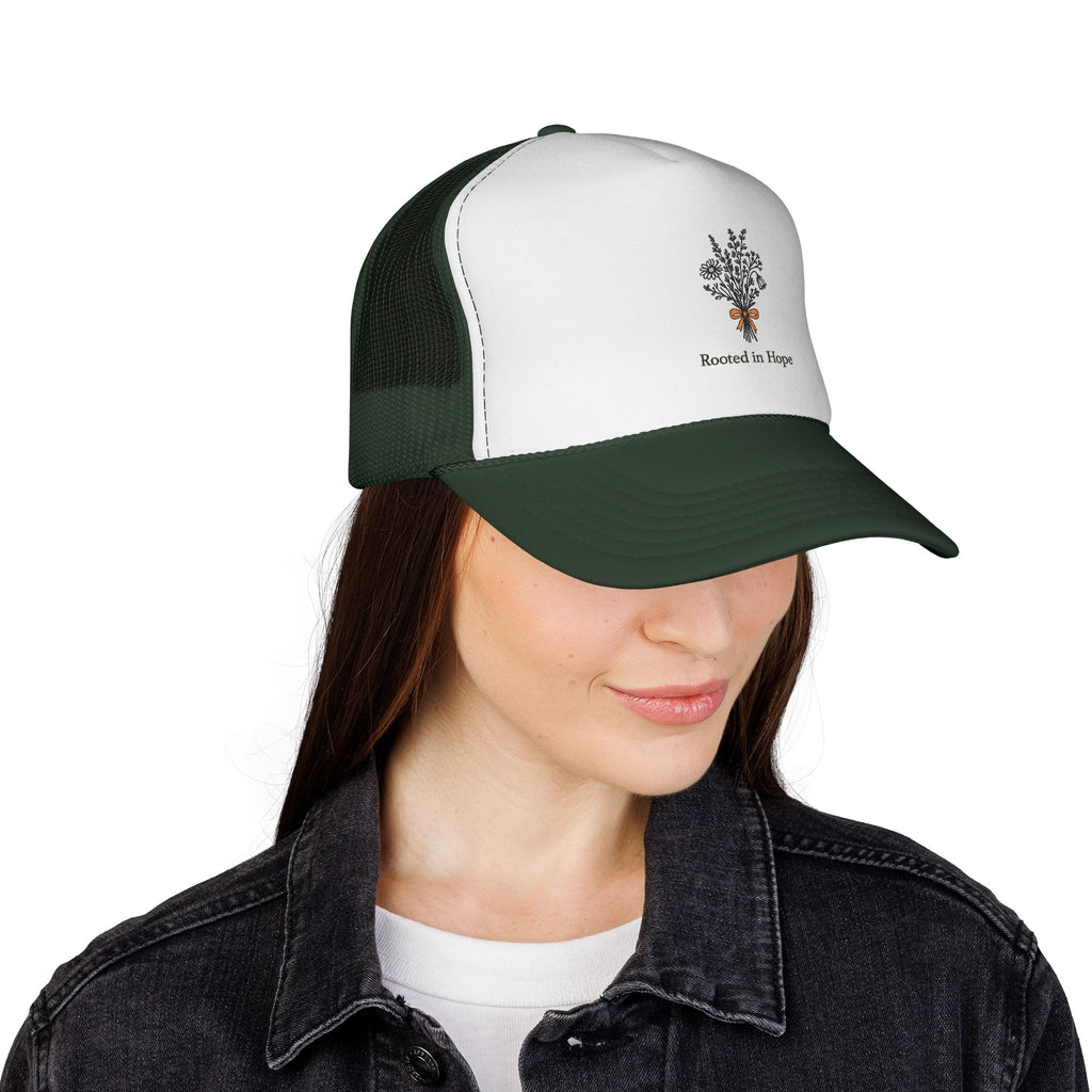 Rooted in Hope Trucker Cap — Infertility awareness gift
