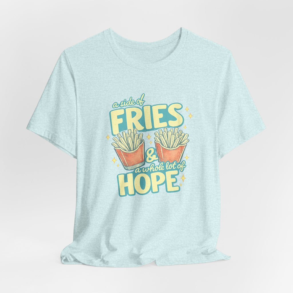 Fries & Hope T-Shirt – Cute Retro Cartoon French Fry Graphic Tee