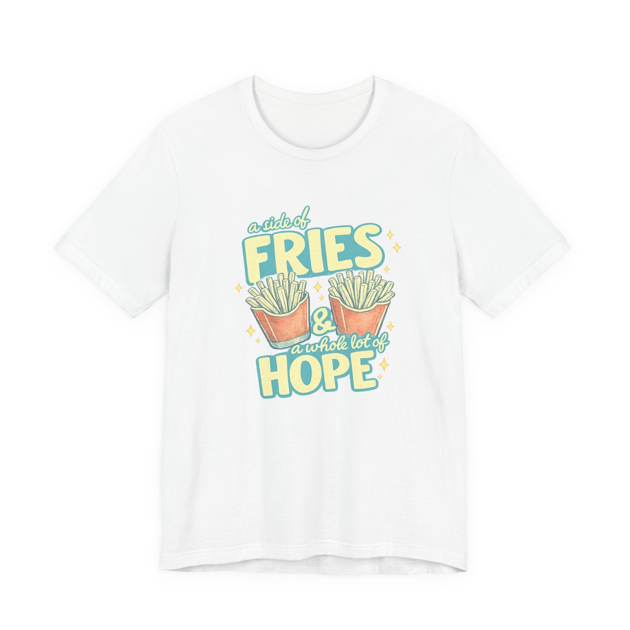 Fries & Hope T-Shirt – Cute Retro Cartoon French Fry Graphic Tee