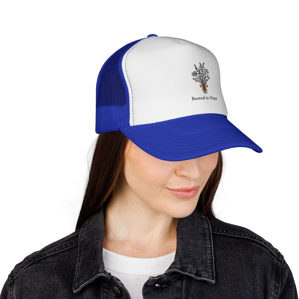 Rooted in Hope Trucker Cap — Infertility awareness gift