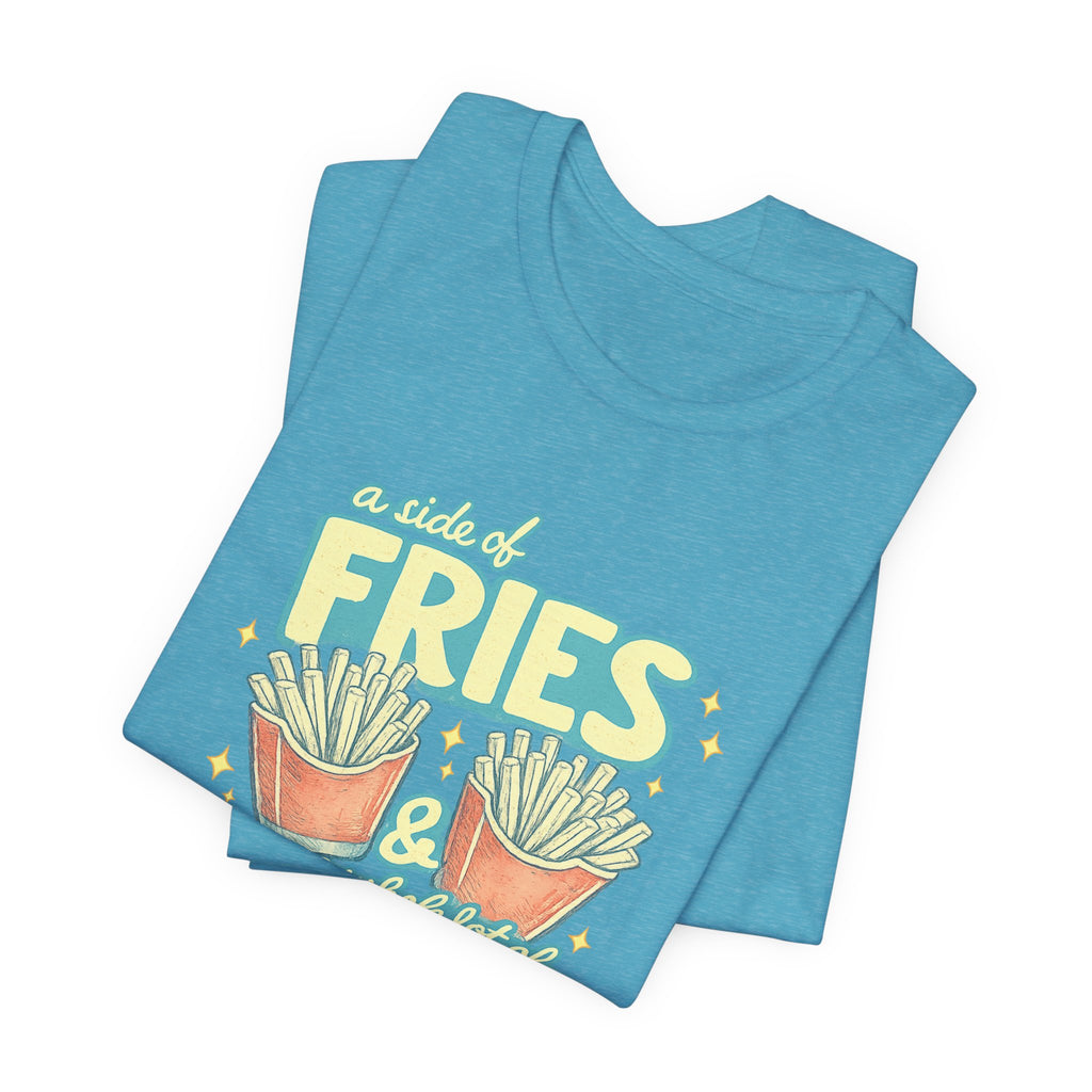 Fries & Hope T-Shirt – Cute Retro Cartoon French Fry Graphic Tee