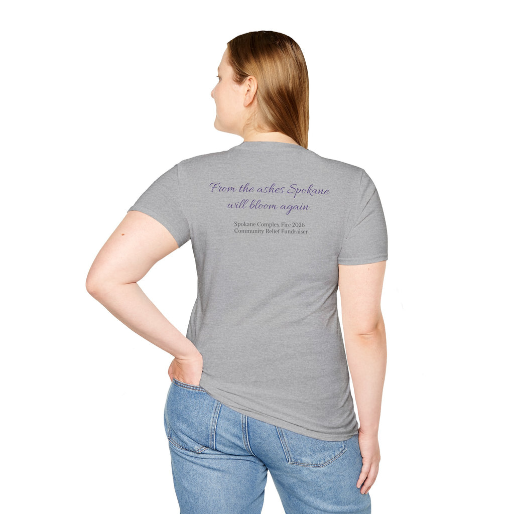 Lilac Bloom T-Shirt — ‘Hope Will Bloom’ Floral Graphic Tee