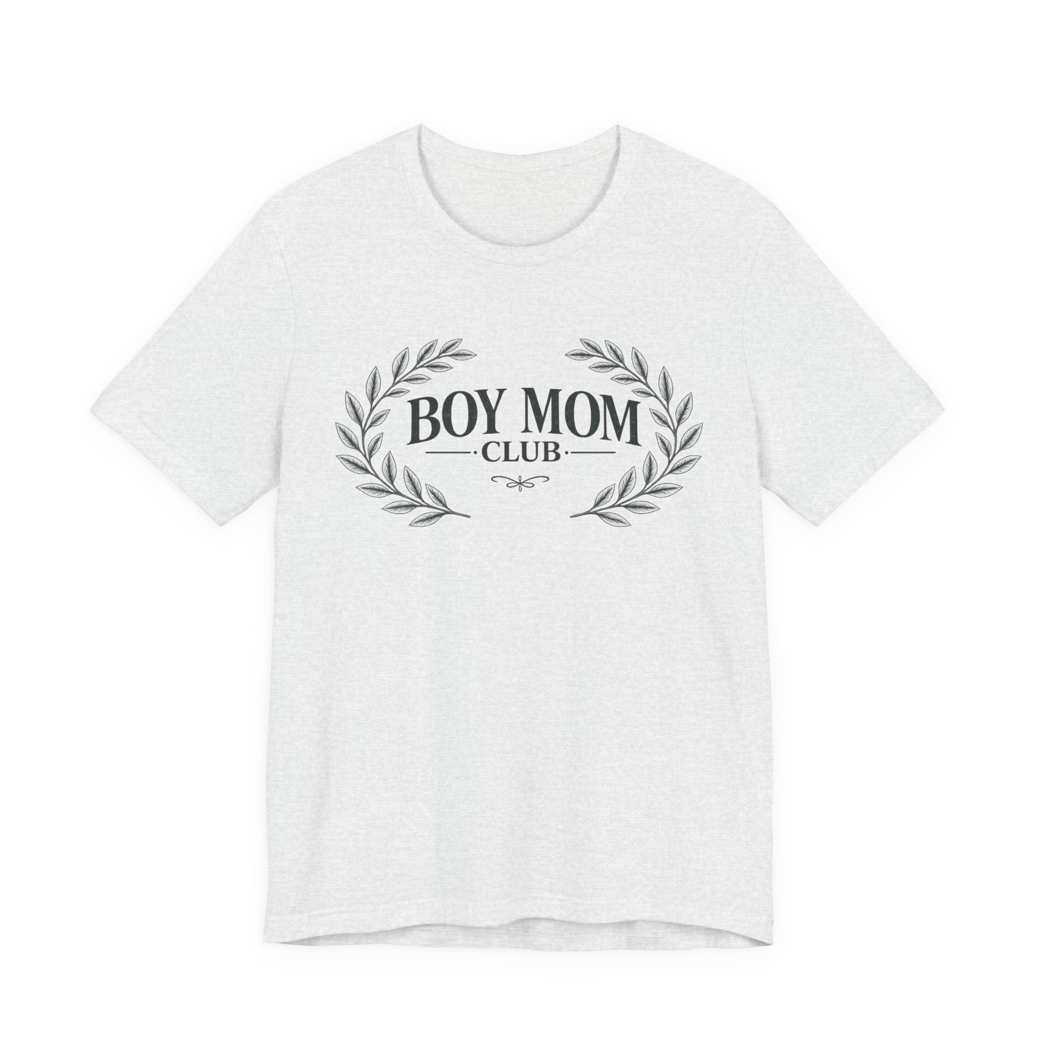 Boy Mom Club T-Shirt – Laurel Wreath Tee for Mothers of Boys