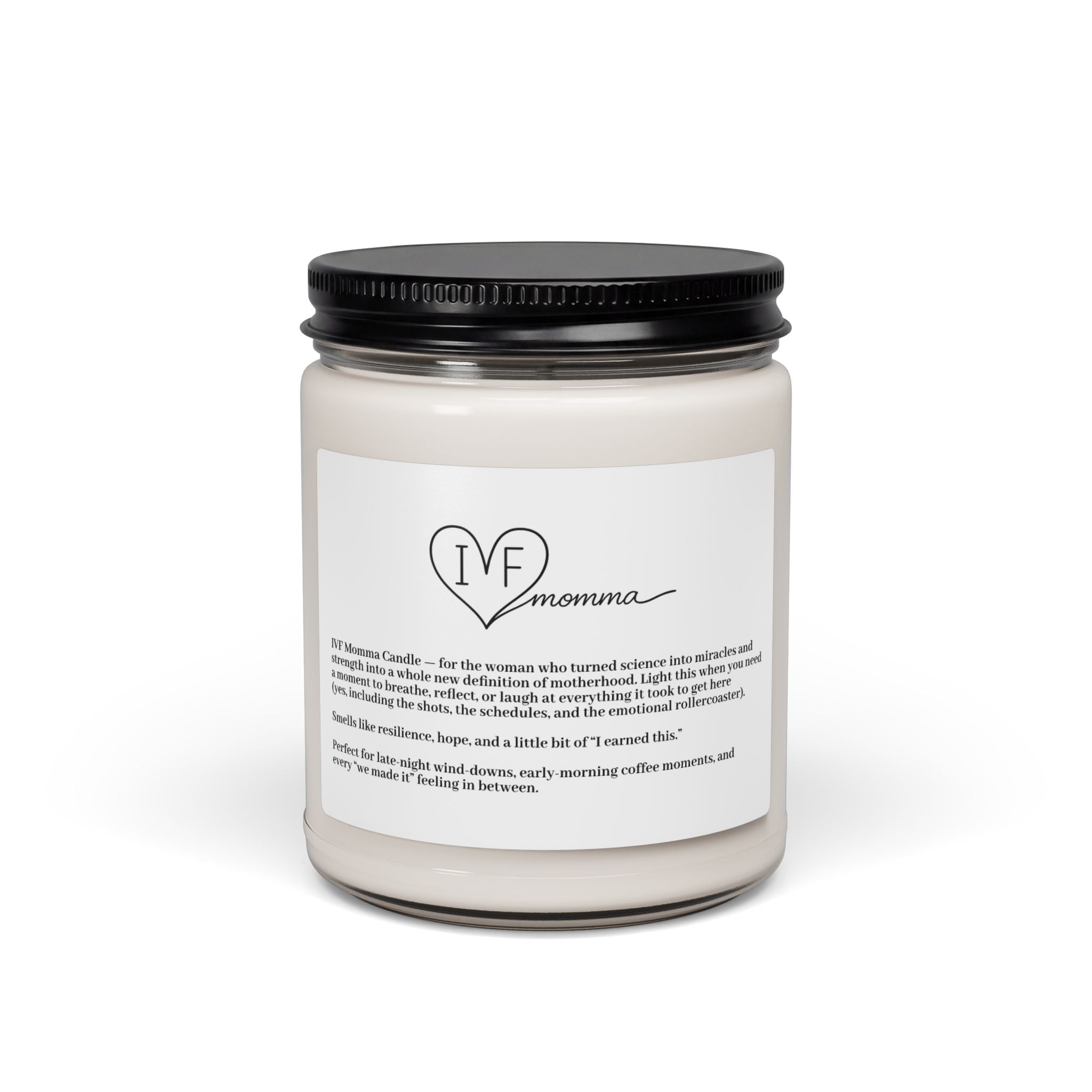 IVF Momma Scented Soy Candle — 9oz Supportive Gift for Fertility Journey