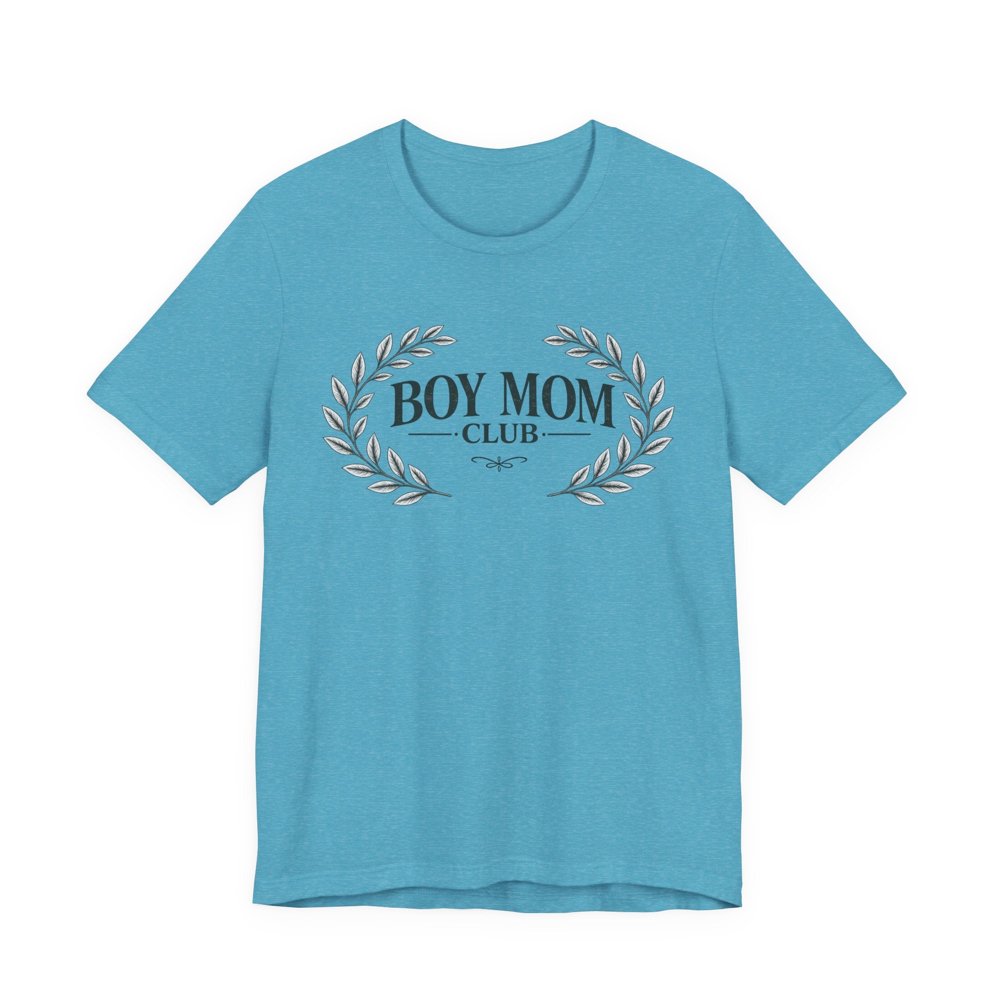 Boy Mom Club T-Shirt – Laurel Wreath Tee for Mothers of Boys