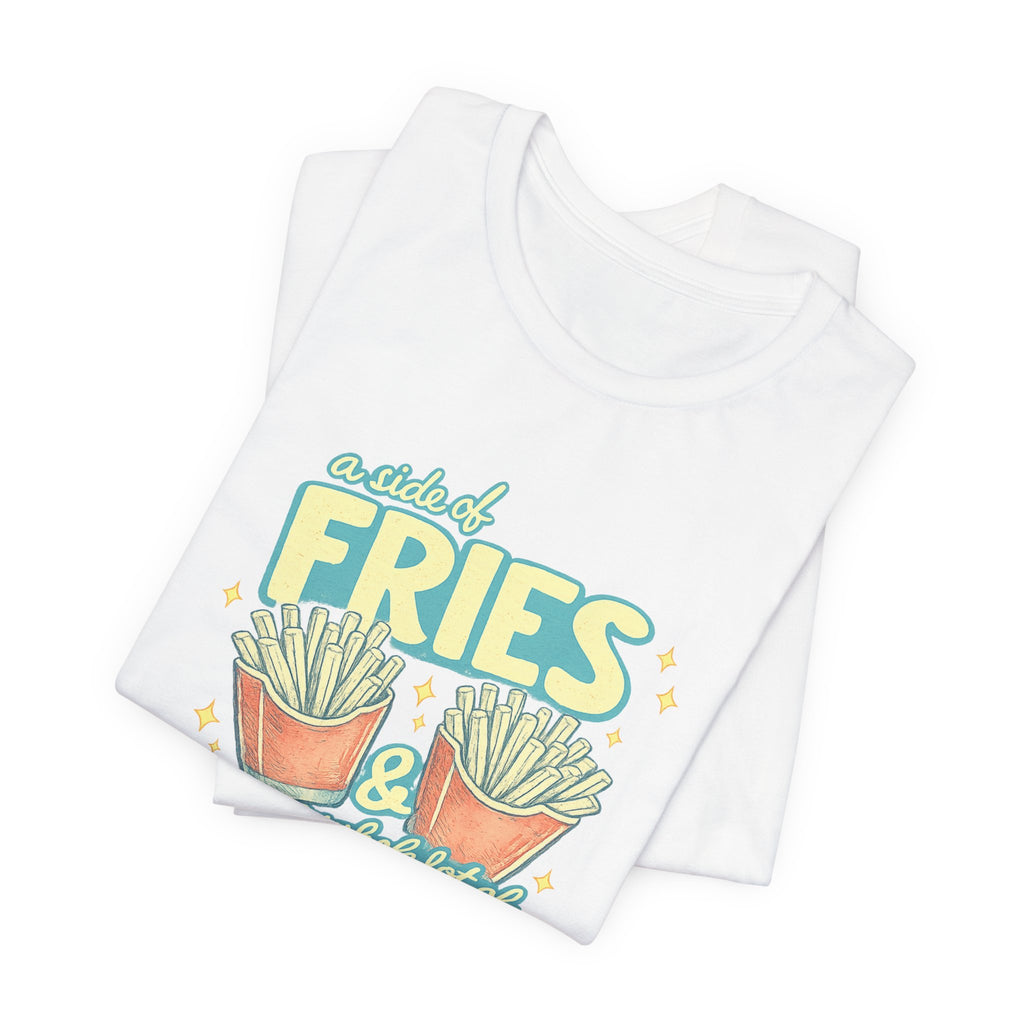 Fries & Hope T-Shirt – Cute Retro Cartoon French Fry Graphic Tee