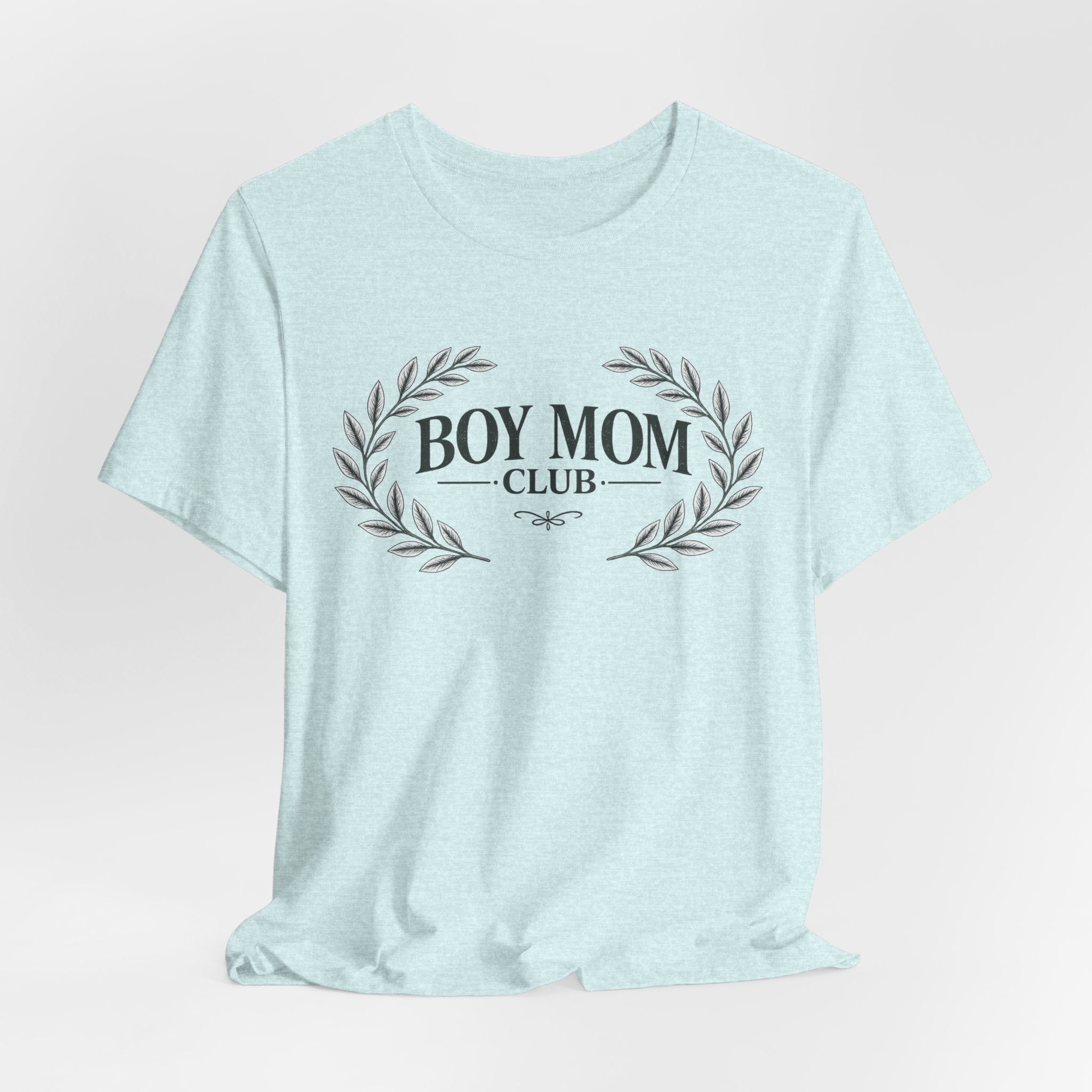 Boy Mom Club T-Shirt – Laurel Wreath Tee for Mothers of Boys