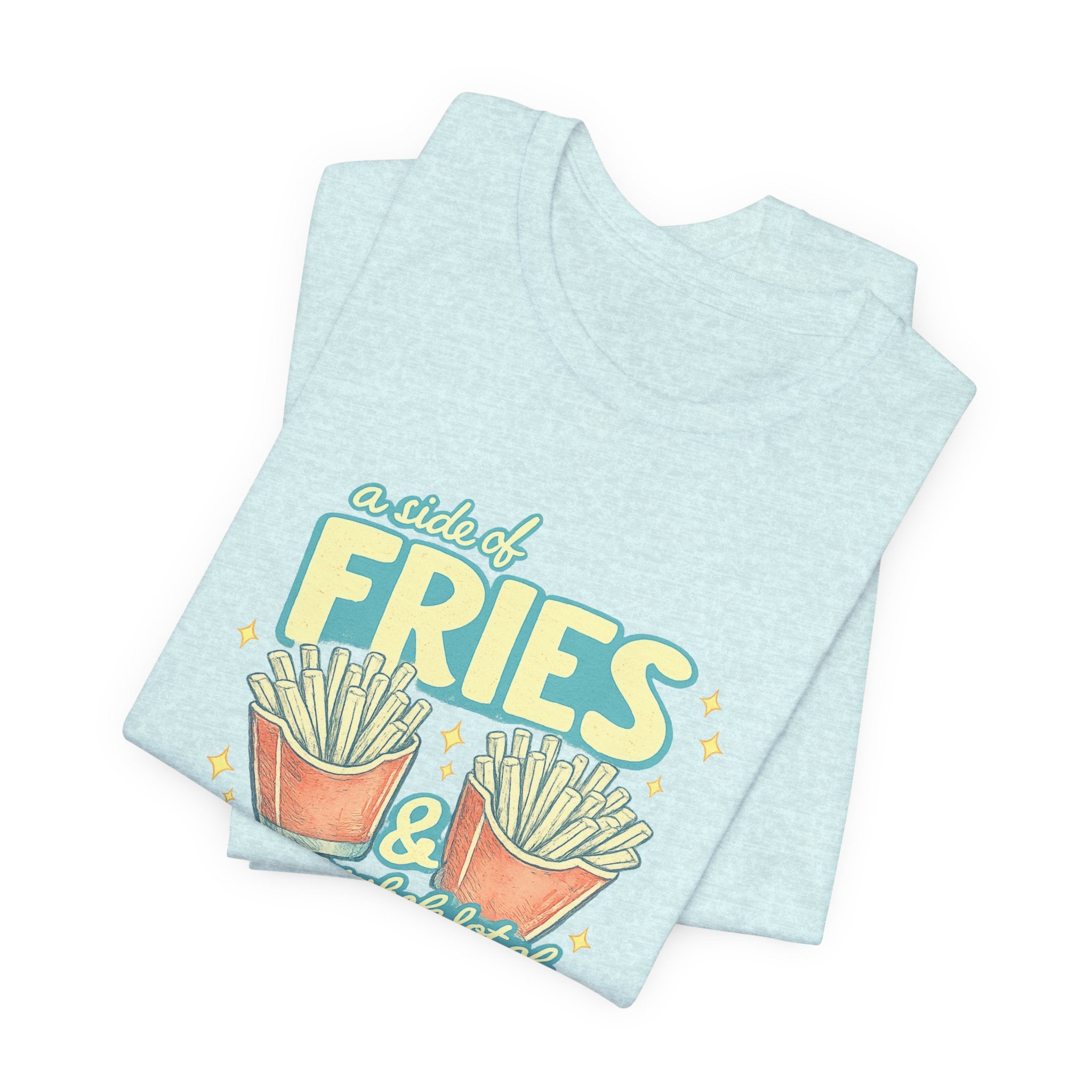 Fries & Hope T-Shirt – Cute Retro Cartoon French Fry Graphic Tee