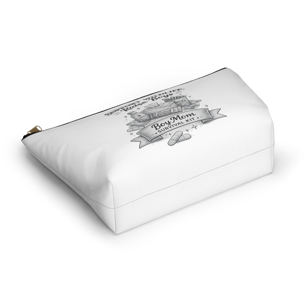 Accessory Pouch — "Support Wildlife, Raise Boys" Boy Mom Survival Kit