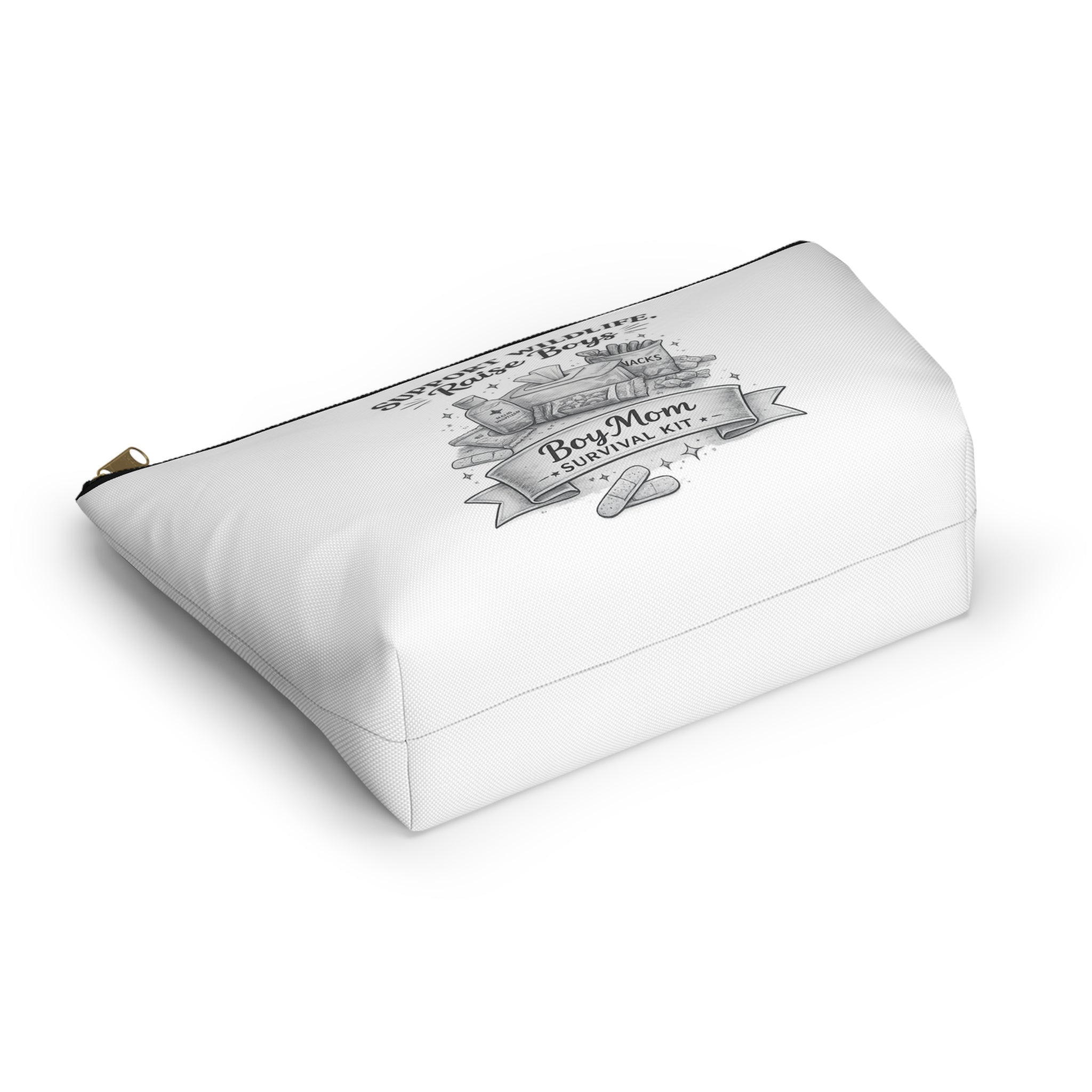 Accessory Pouch — "Support Wildlife, Raise Boys" Boy Mom Survival Kit