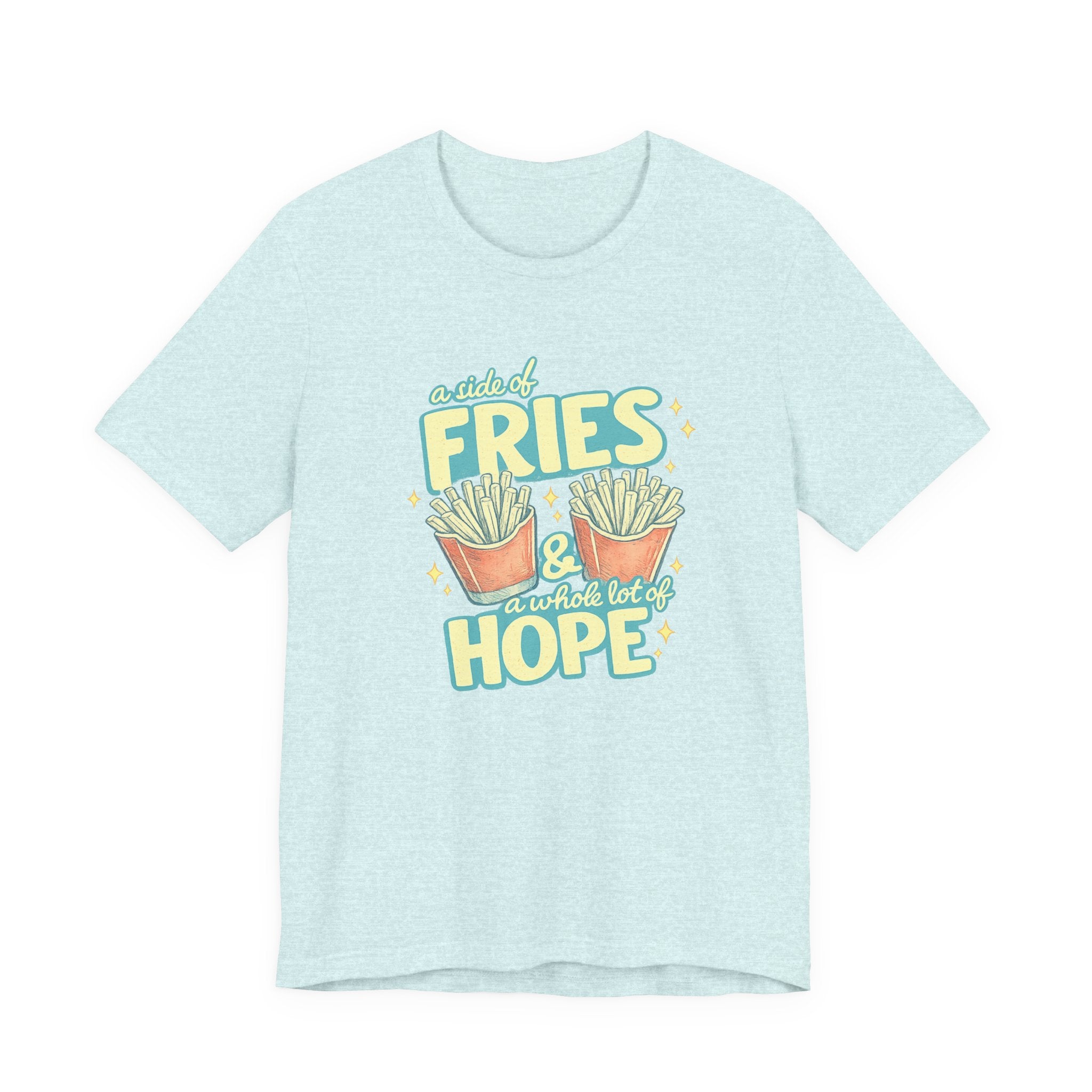 Fries & Hope T-Shirt – Cute Retro Cartoon French Fry Graphic Tee