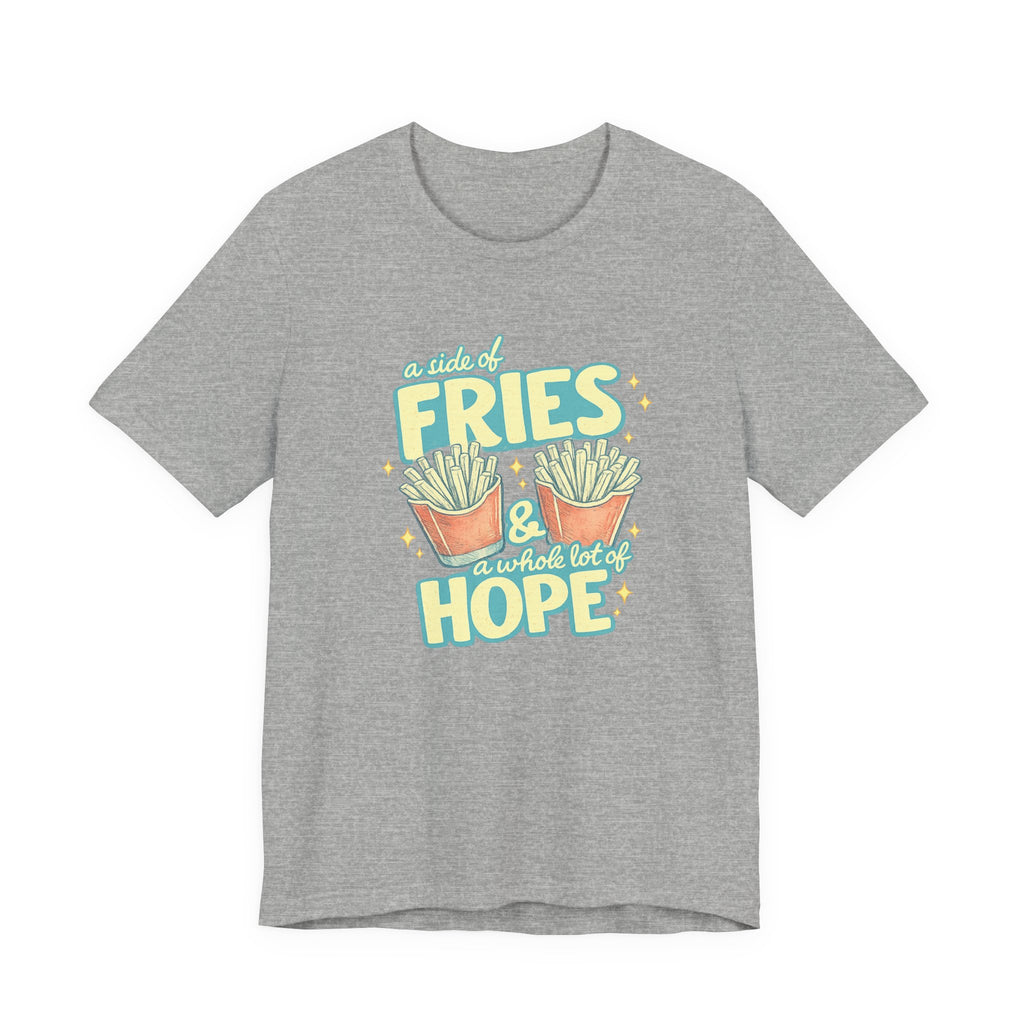 Fries & Hope T-Shirt – Cute Retro Cartoon French Fry Graphic Tee