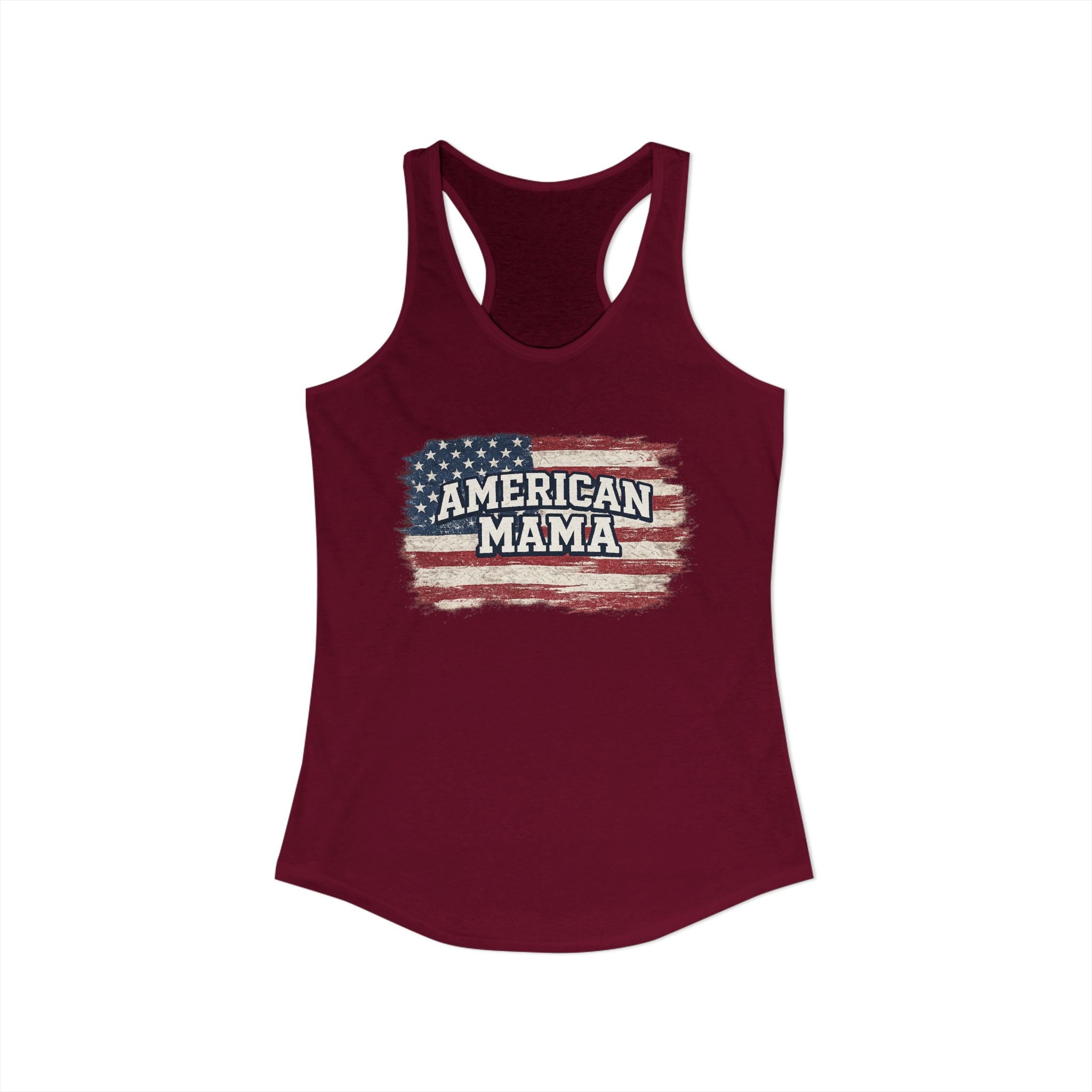 American Mama Tank - Women's Ideal Racerback Tank