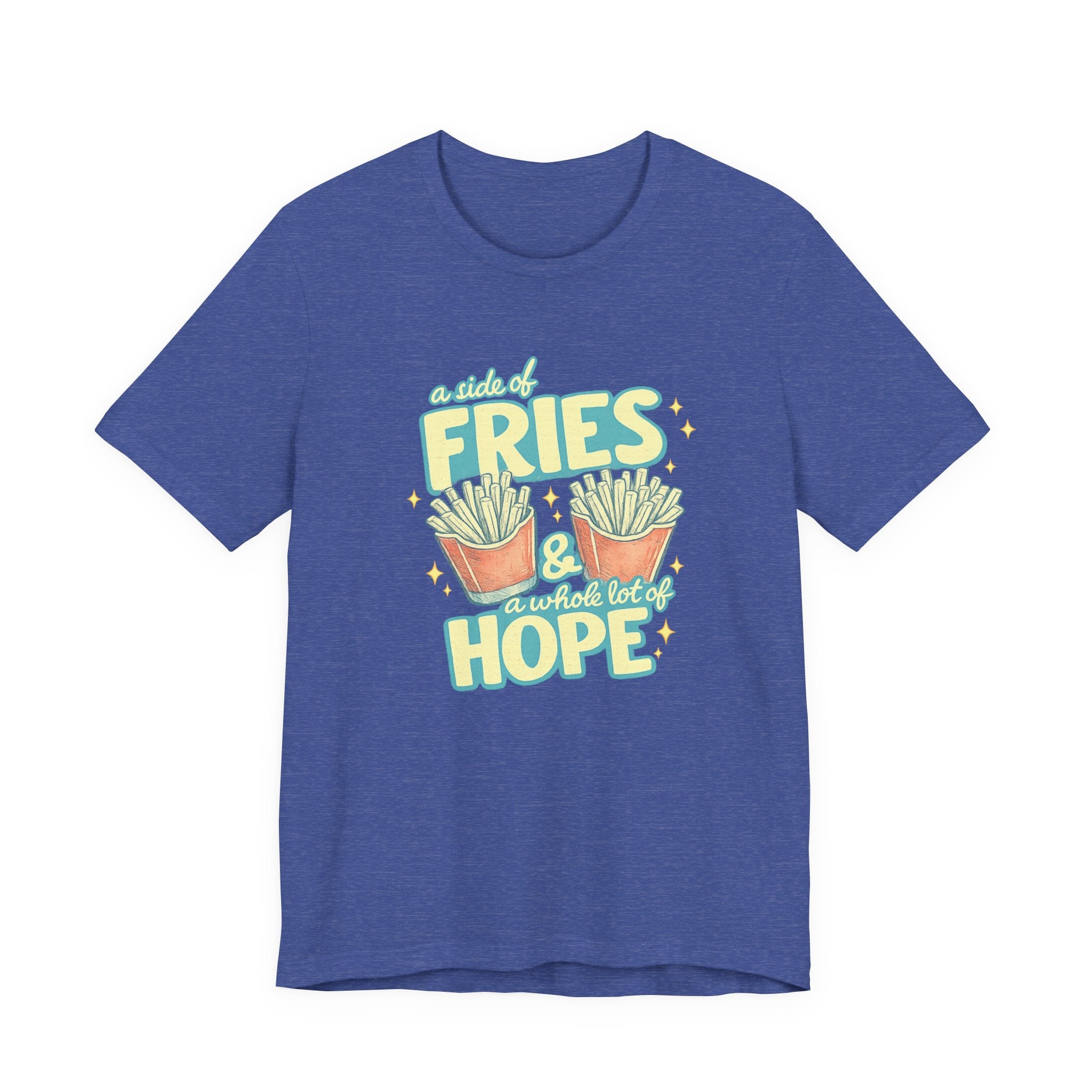 Fries & Hope T-Shirt – Cute Retro Cartoon French Fry Graphic Tee