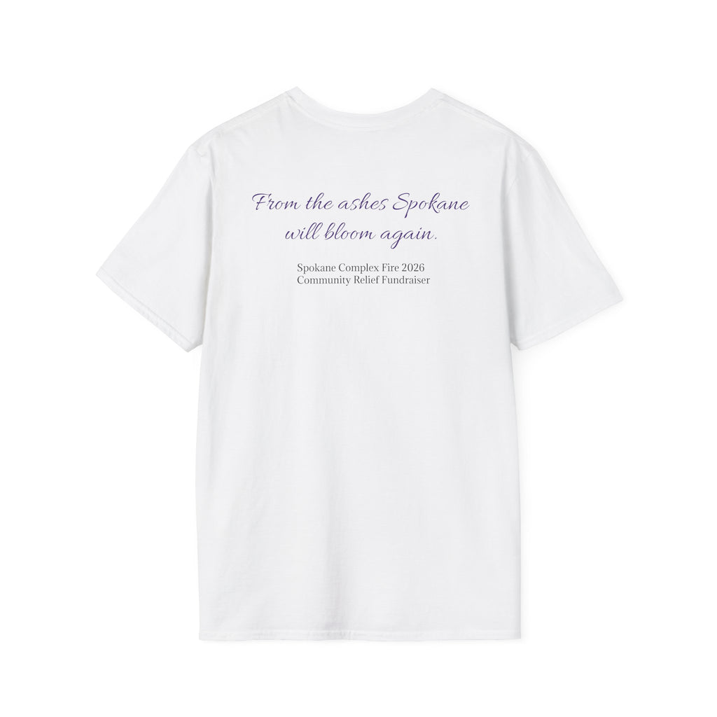 Lilac Bloom T-Shirt — ‘Hope Will Bloom’ Floral Graphic Tee