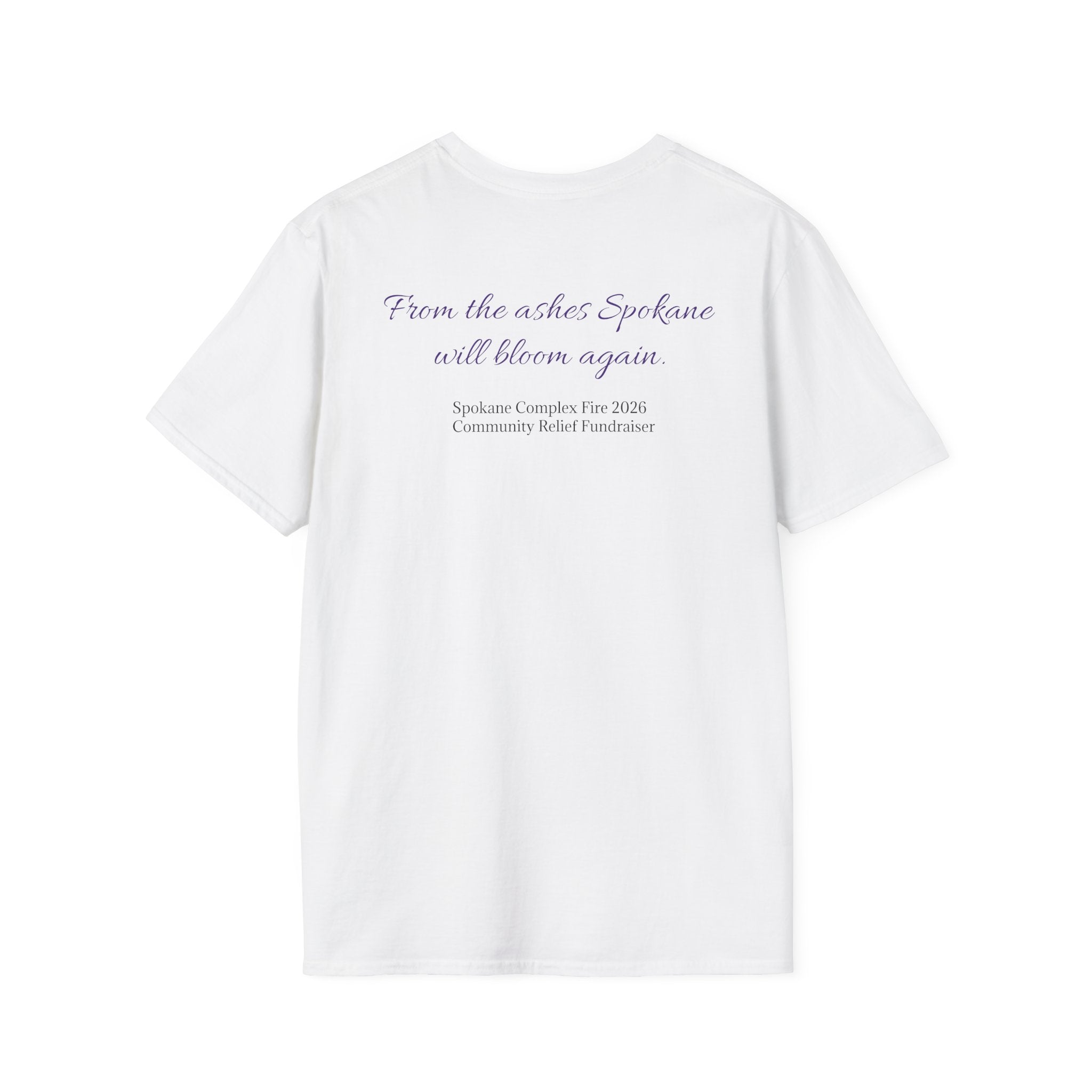 Lilac Bloom T-Shirt — ‘Hope Will Bloom’ Floral Graphic Tee